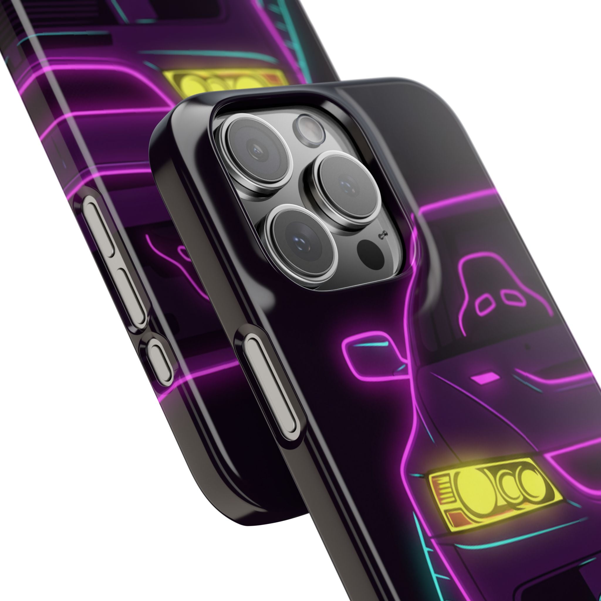 Mitsubishi Evo IX (2005-07) Neon Synthwave Phone Case