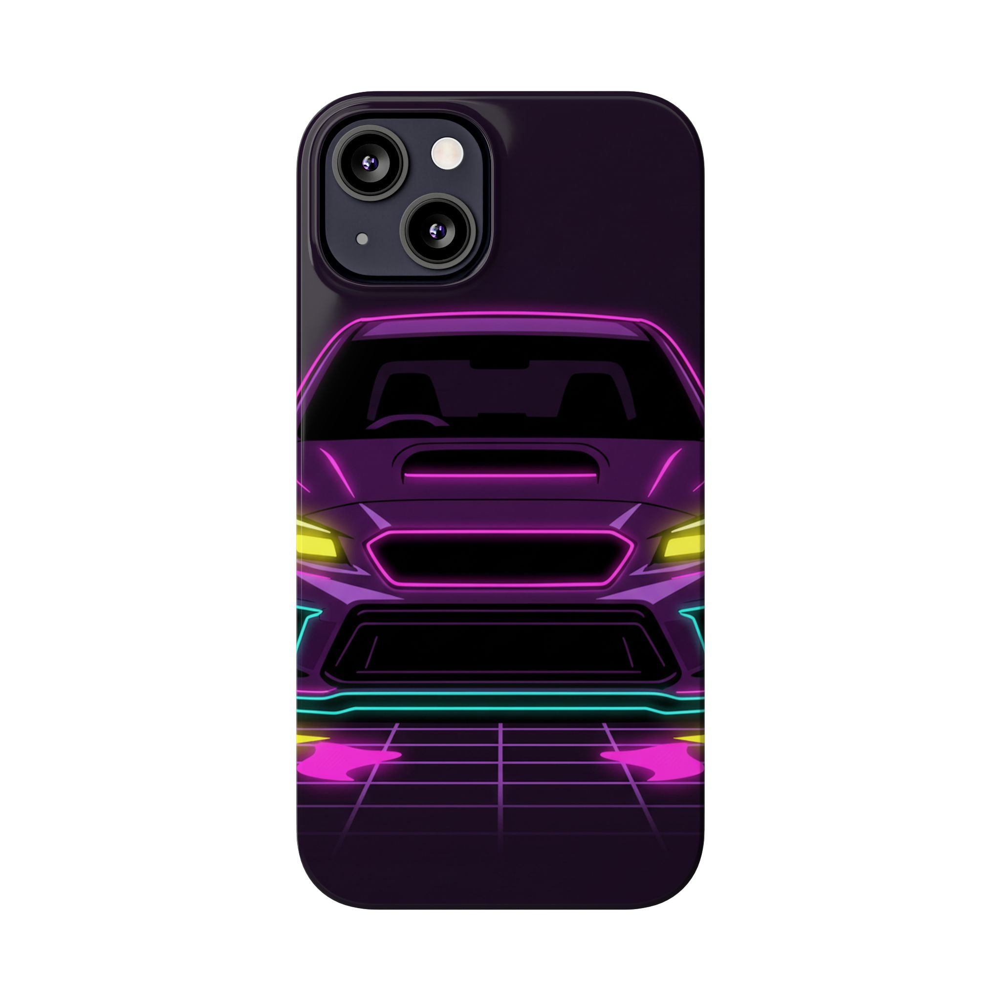 Subaru WRX STI Neon Synthwave Phone Case