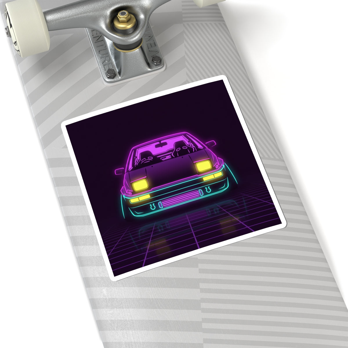 Toyota AE86 (1983-87) Neon Synthwave Sticker