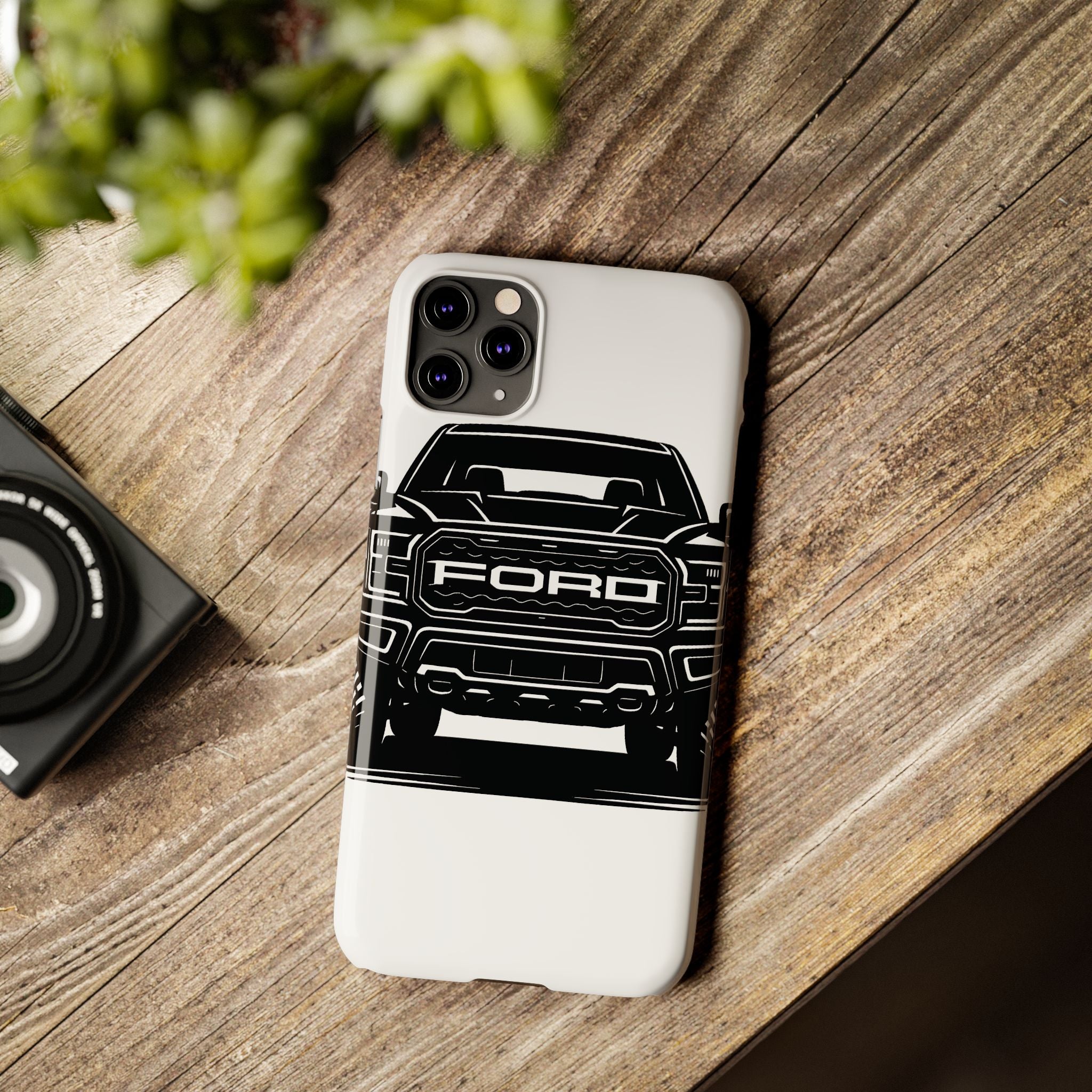 Ford Raptor (Gen 3) Slim Phone Case Greyscale