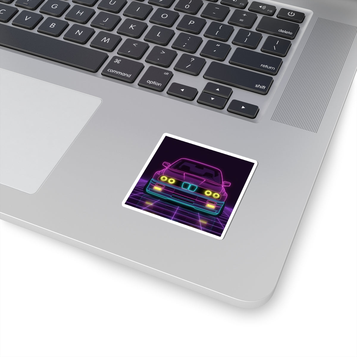 BMW E30 Neon Synthwave Sticker