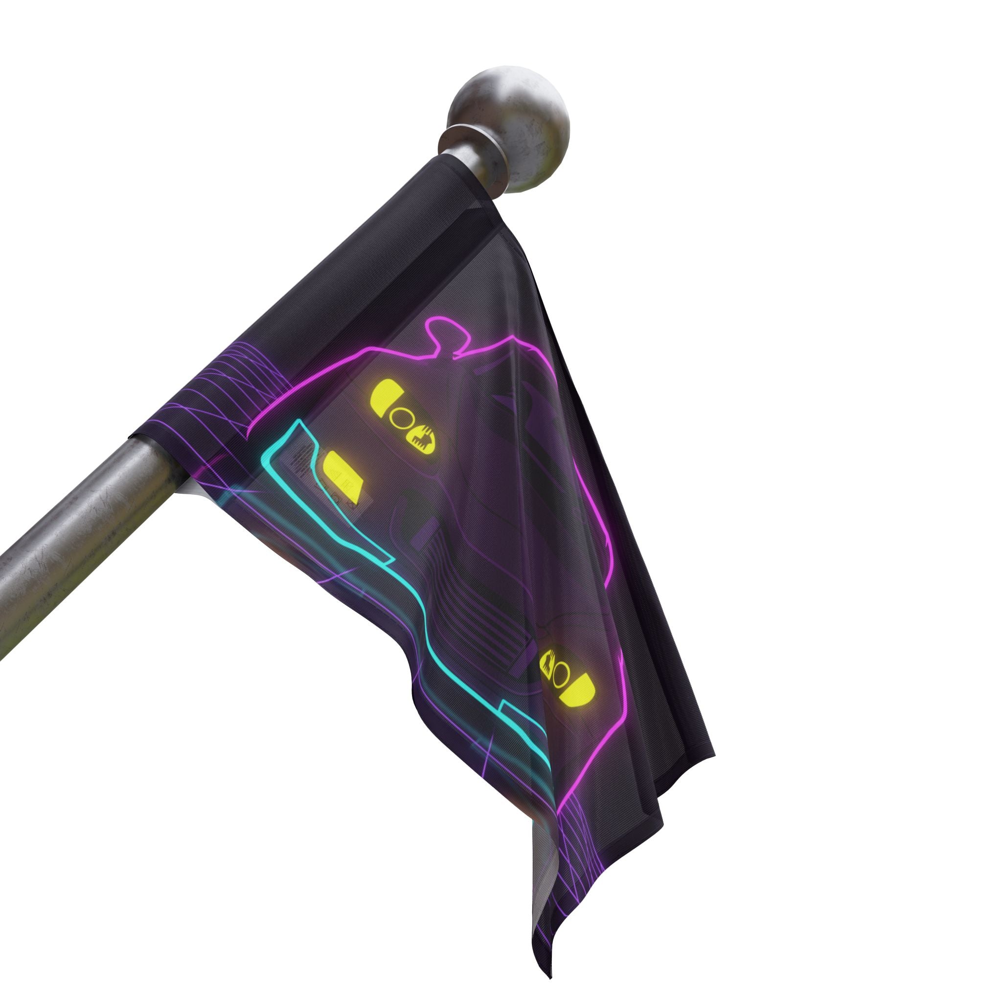 Honda S2000 (1999-09) Neon Synthwave Garage Flag