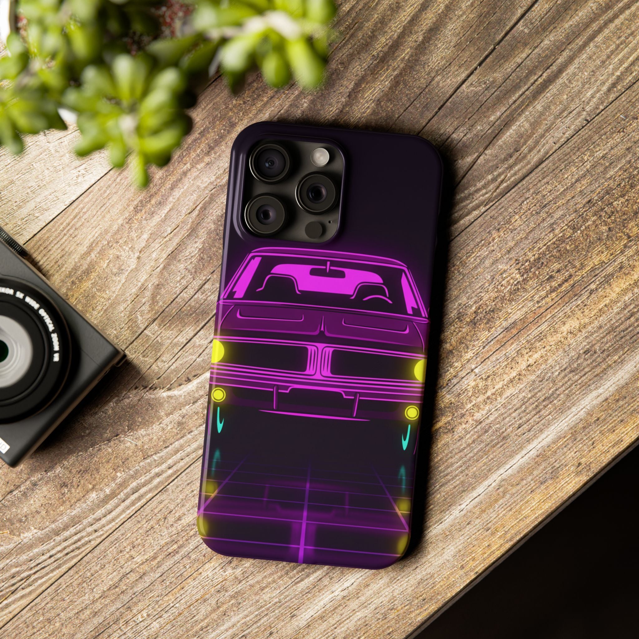 Dodge Charger R/T (1968-70) Resto-Mod Neon Synthwave Phone Case