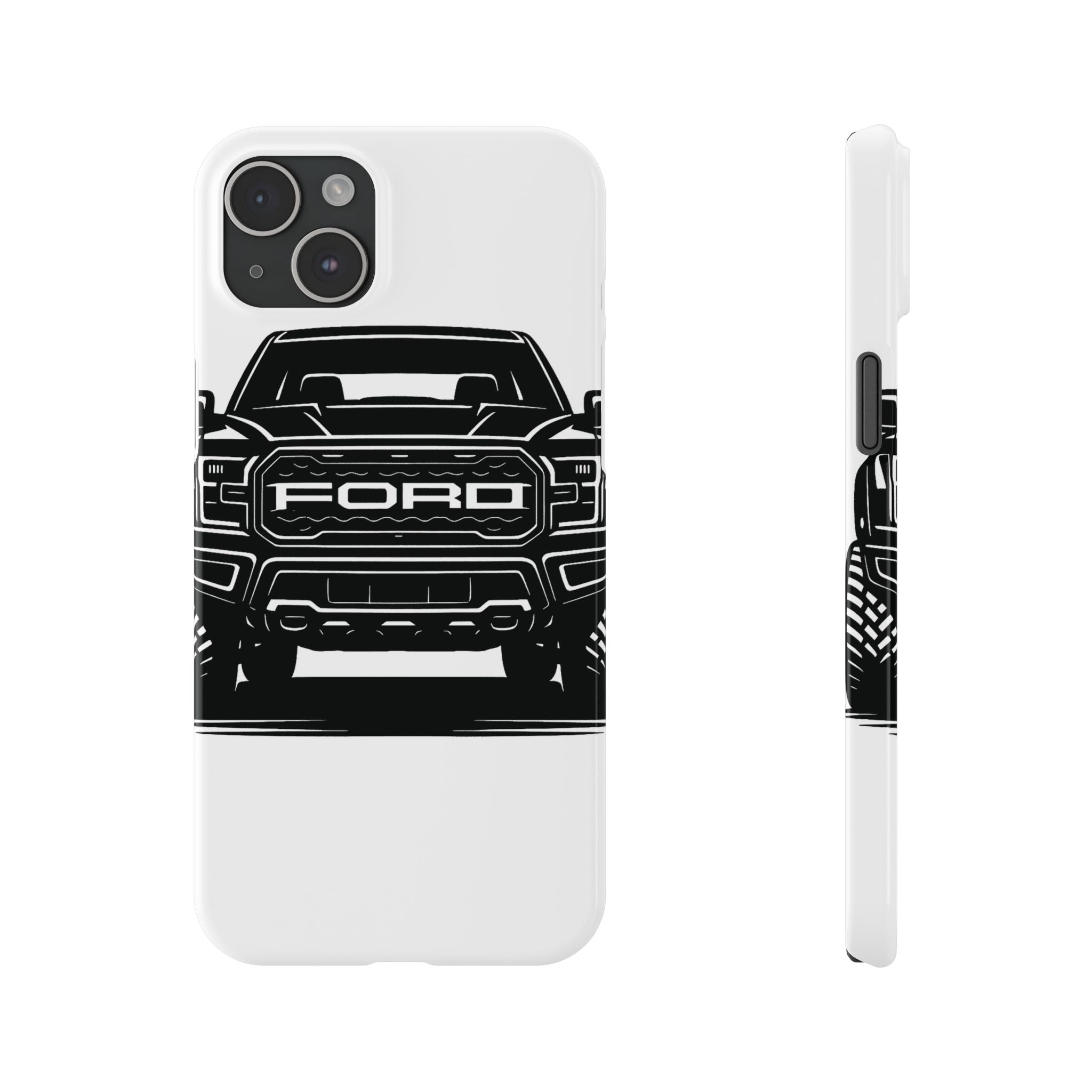Ford Raptor (Gen 3) Slim Phone Case Greyscale