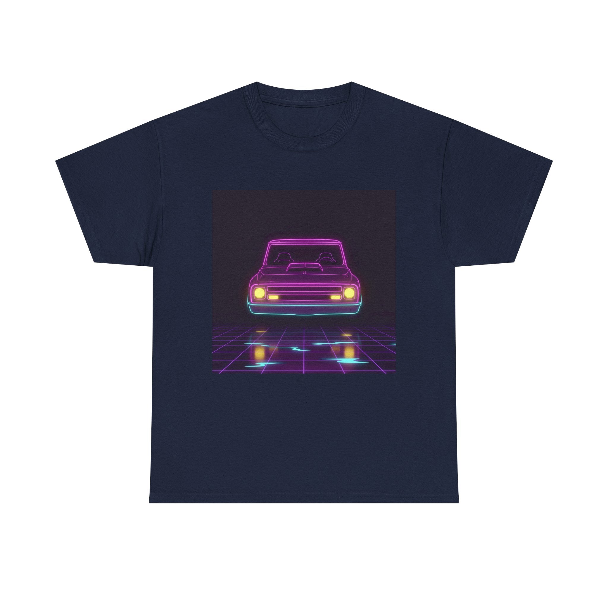 Chevy C10 Pickup (1967-72) Neon Synthwave Unisex Tee