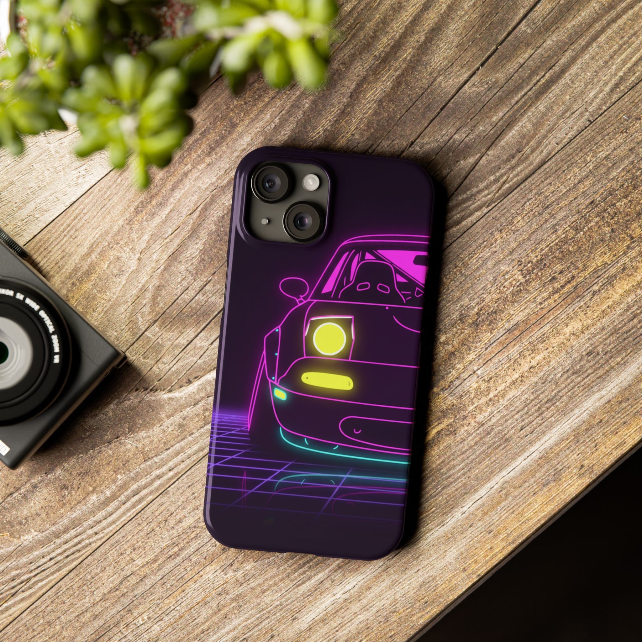 Mazda Miata NA (1989-97) Neon Synthwave Phone Case