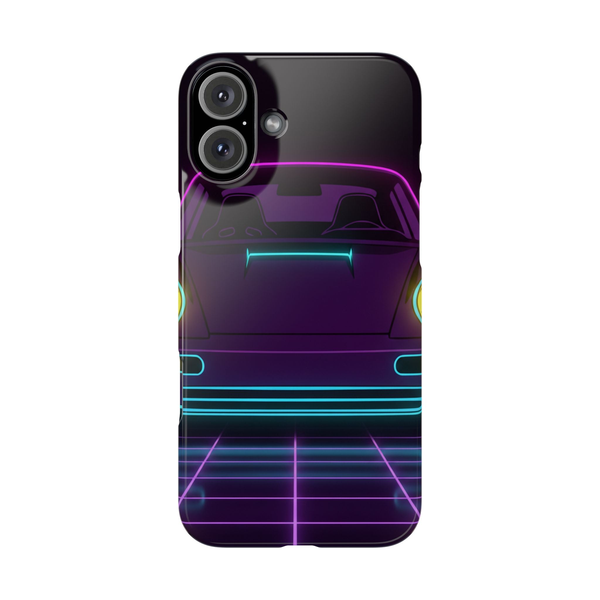 Porsche 964 Singer Neon Synthwave Phone Case