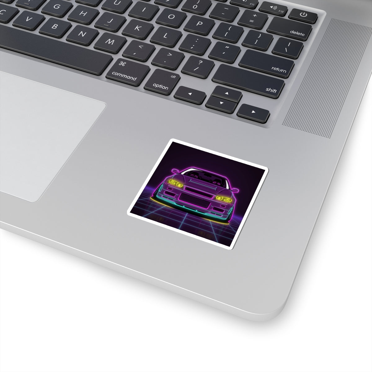 Nissan GT-R Neon Synthwave Sticker