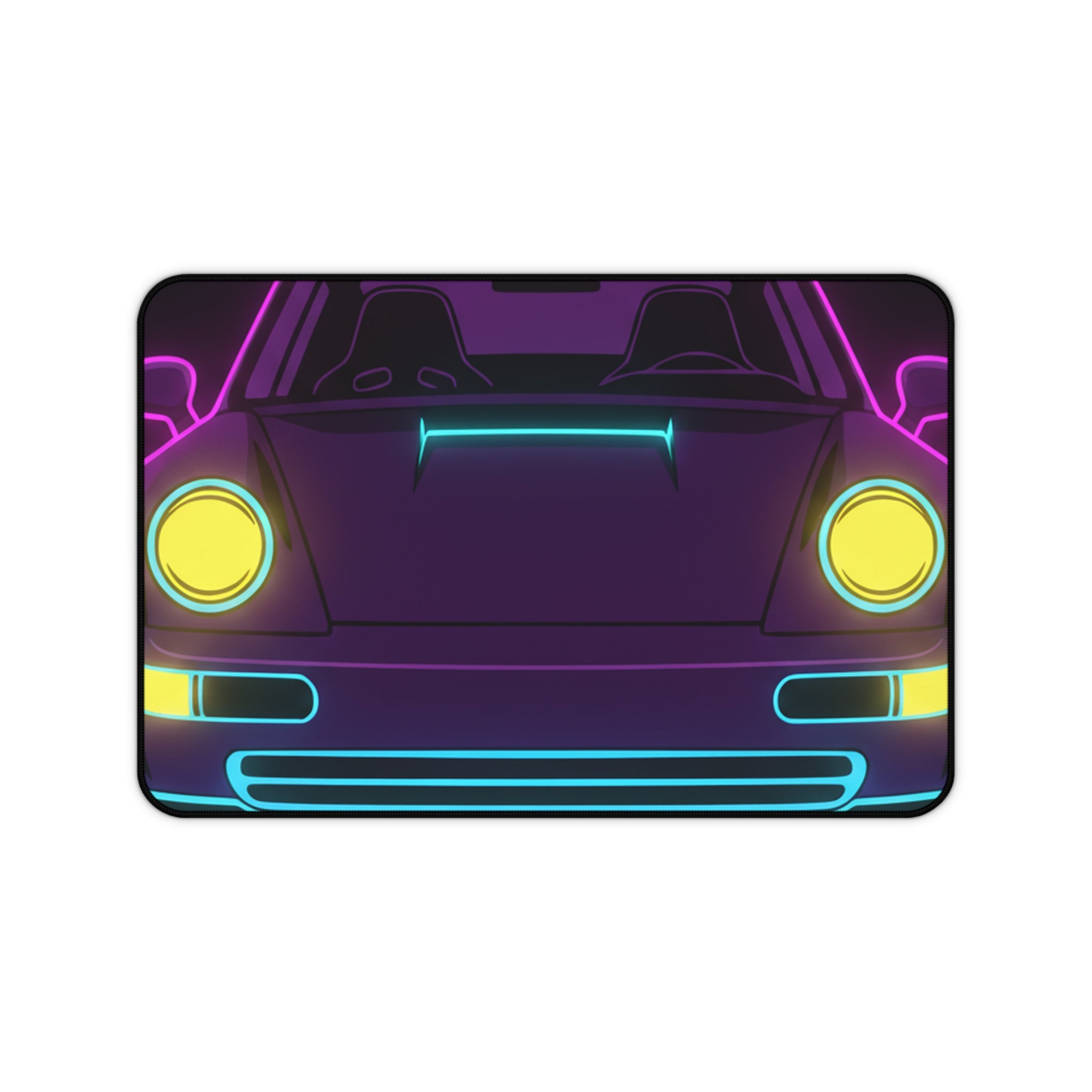 Porsche 964 Singer Neon Synthwave Desk Mat