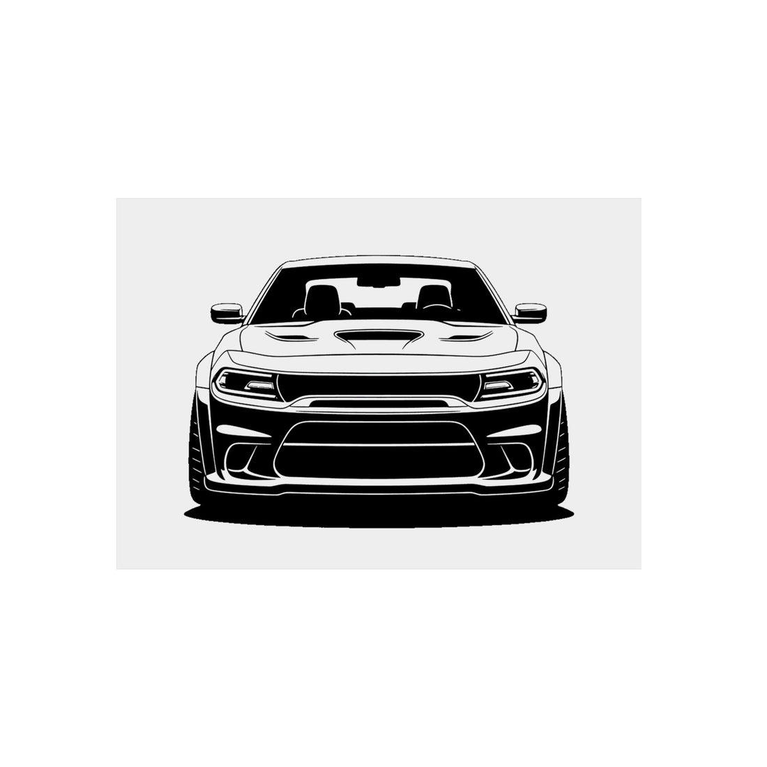 Dodge Challenger SRT Hellcat Metal Wall Sign