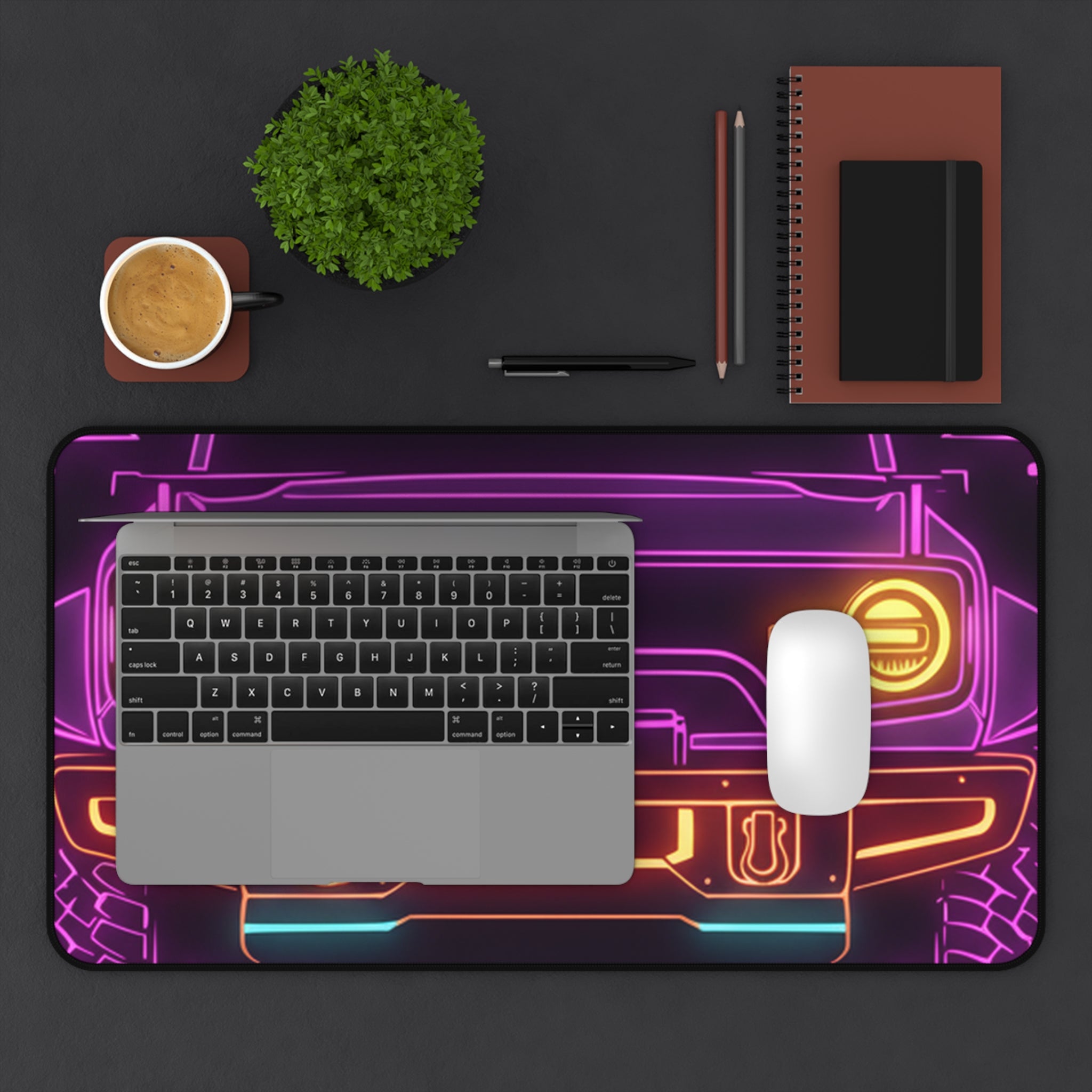Ford Bronco (2021+) Neon Synthwave Desk Mat