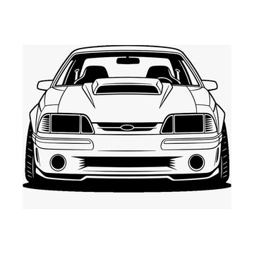 Ford Mustang Fox Body GT Poster