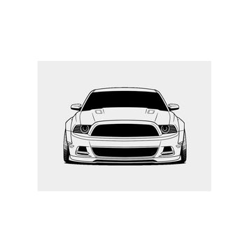 Ford Mustang GT (S197) Metal Wall Sign