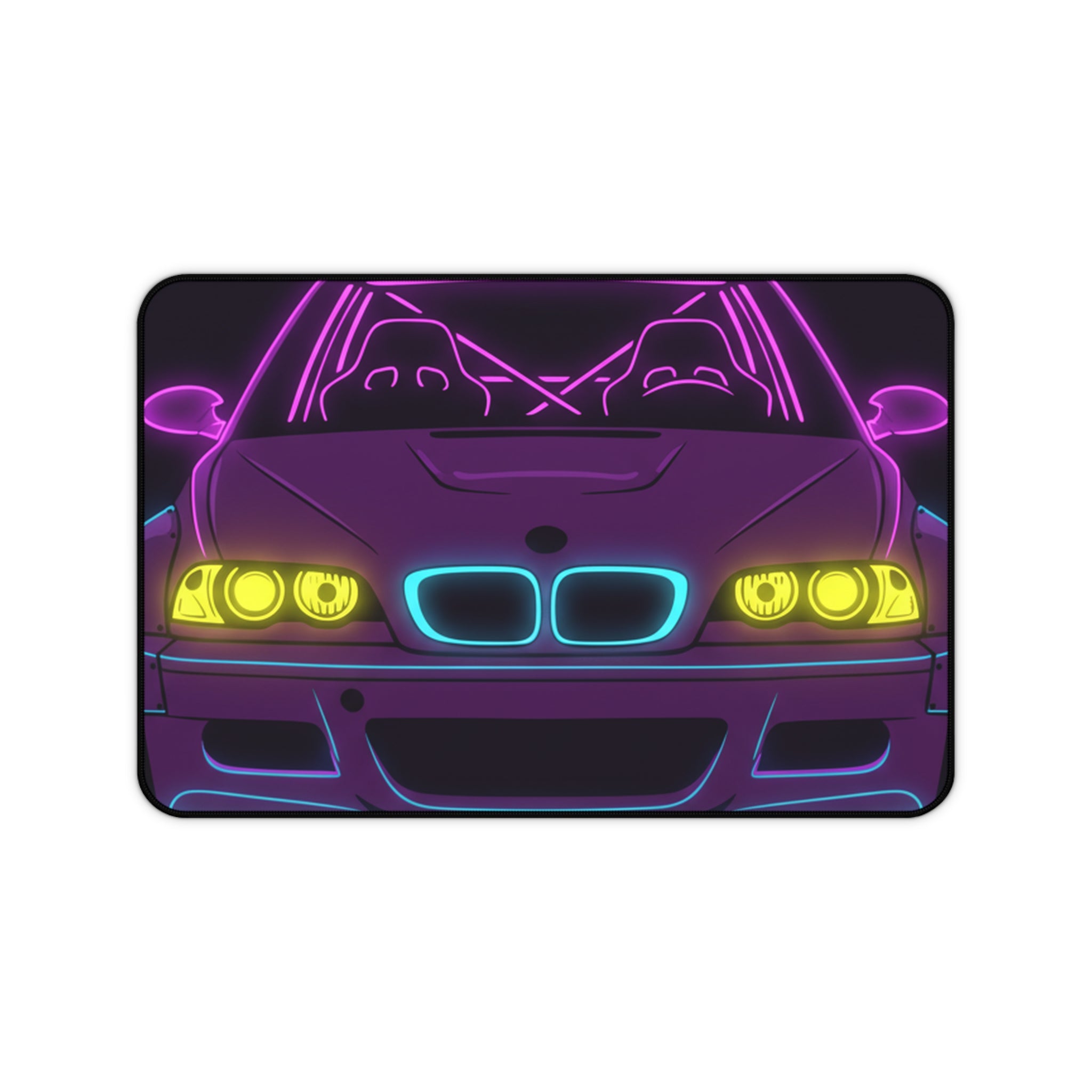 BMW E46 M3 (2000-06) Neon Synthwave Desk Mat