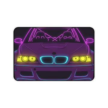 BMW E46 M3 (2000-06) Neon Synthwave Desk Mat