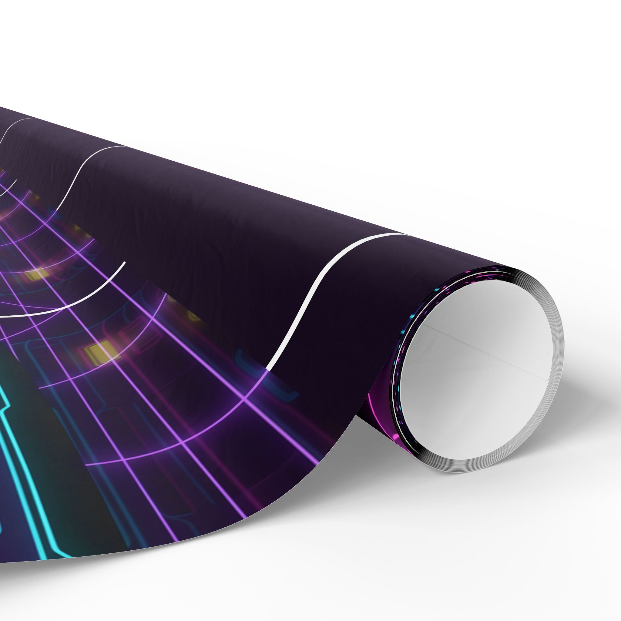 BMW E30 Neon Synthwave Gift Wrapping Paper