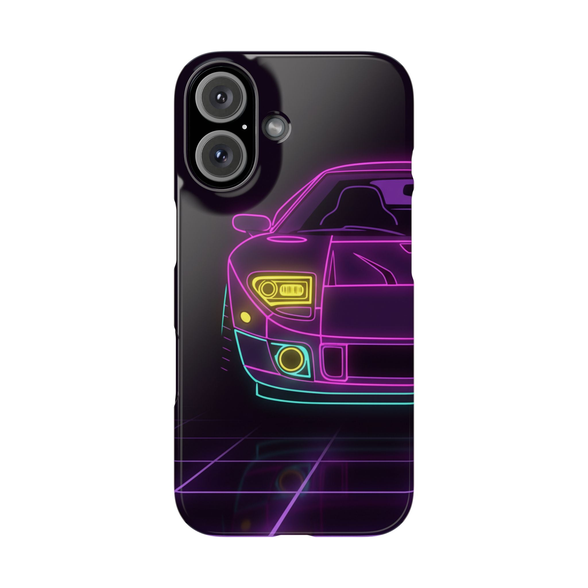 Ford GT40 (1964-69) Neon Synthwave Phone Case
