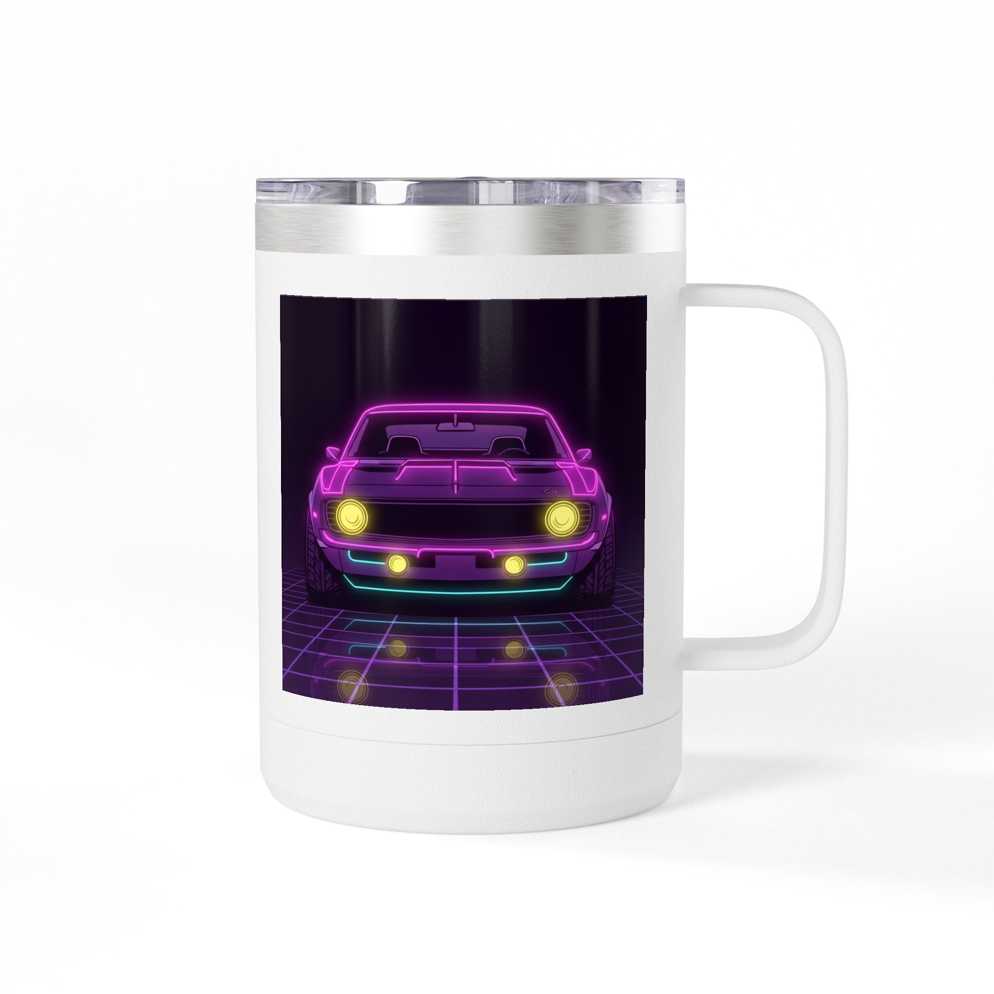 1969 Chevrolet Camaro SS Neon Synthwave Coffee Mug