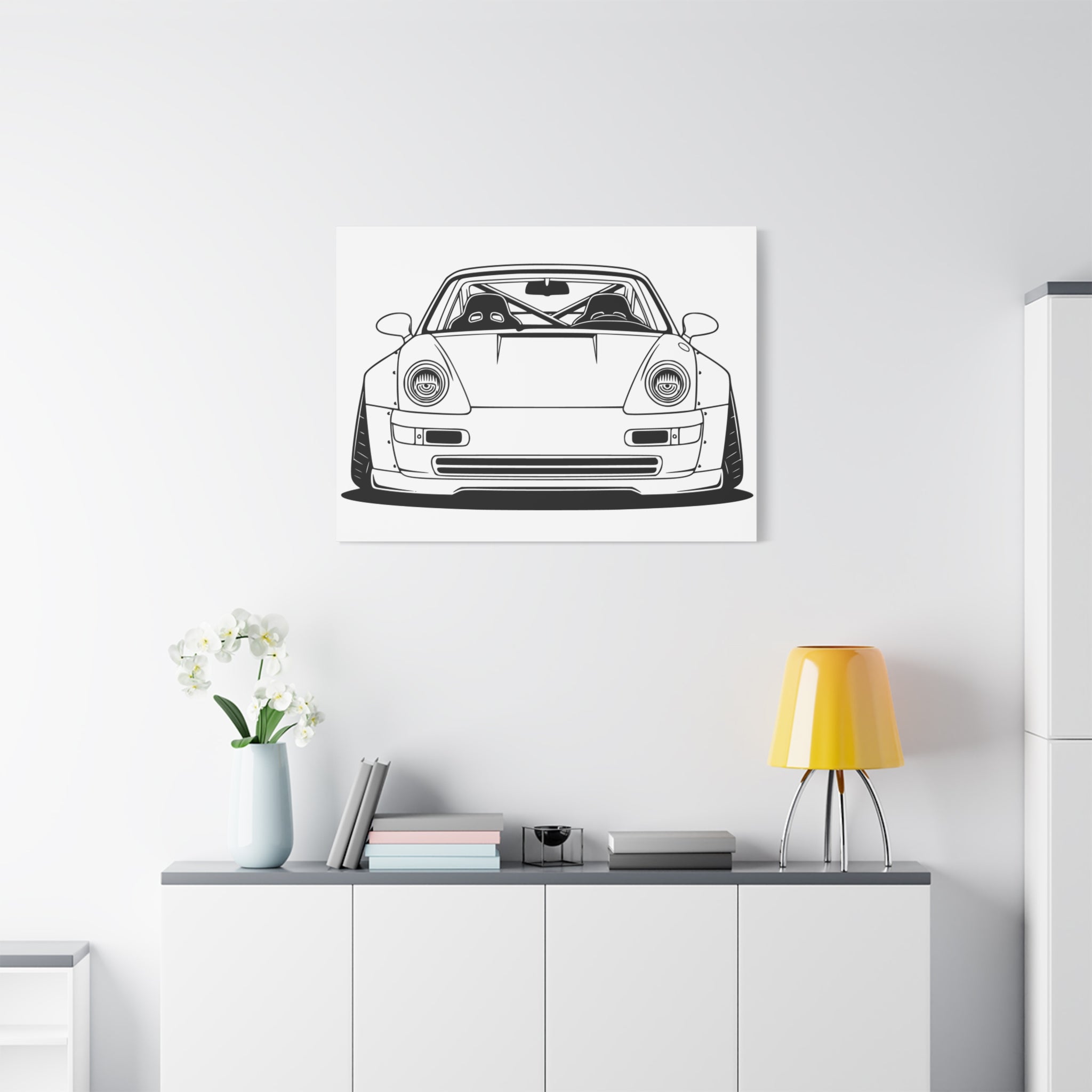Porsche 964 Turbo Canvas Wall Art
