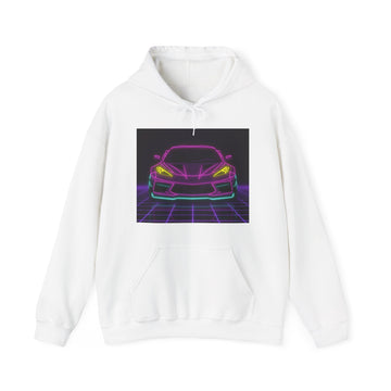 Corvette C8 (2020+) Neon Synthwave Unisex Hoodie