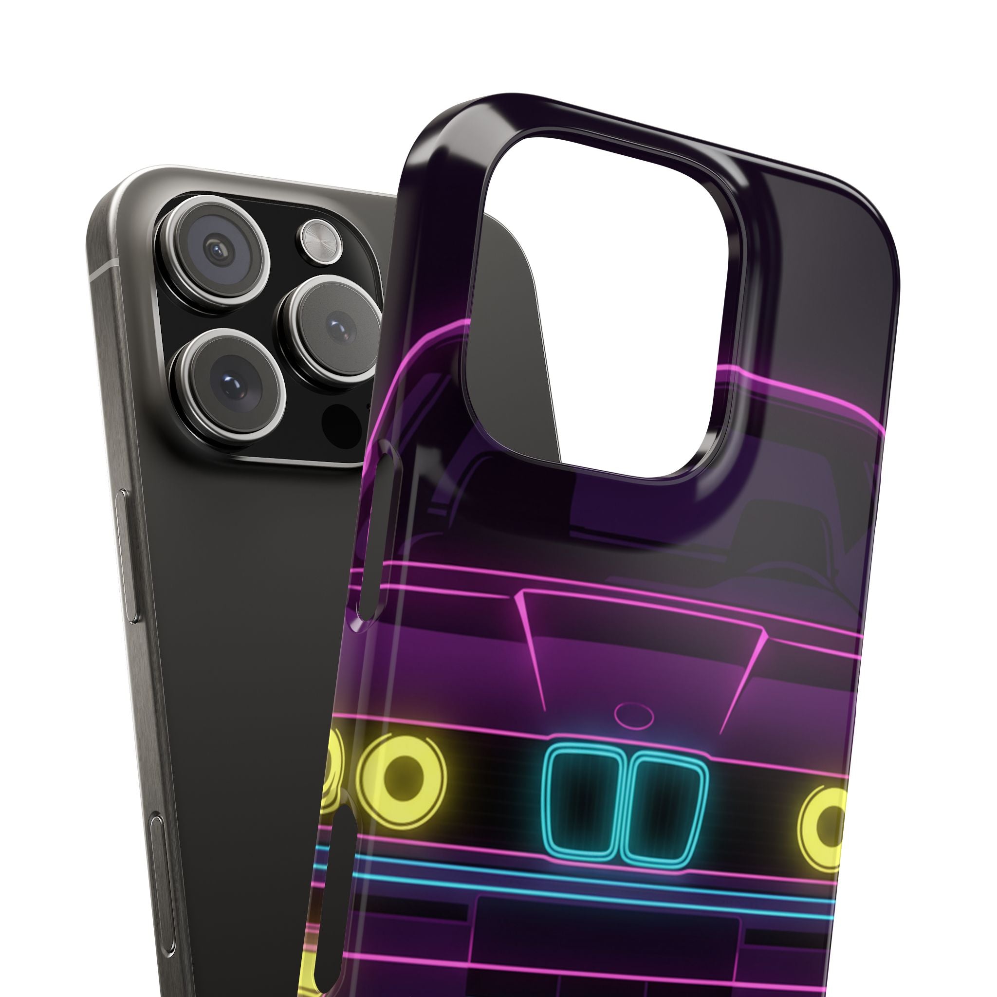 BMW E30 Neon Synthwave Phone Case