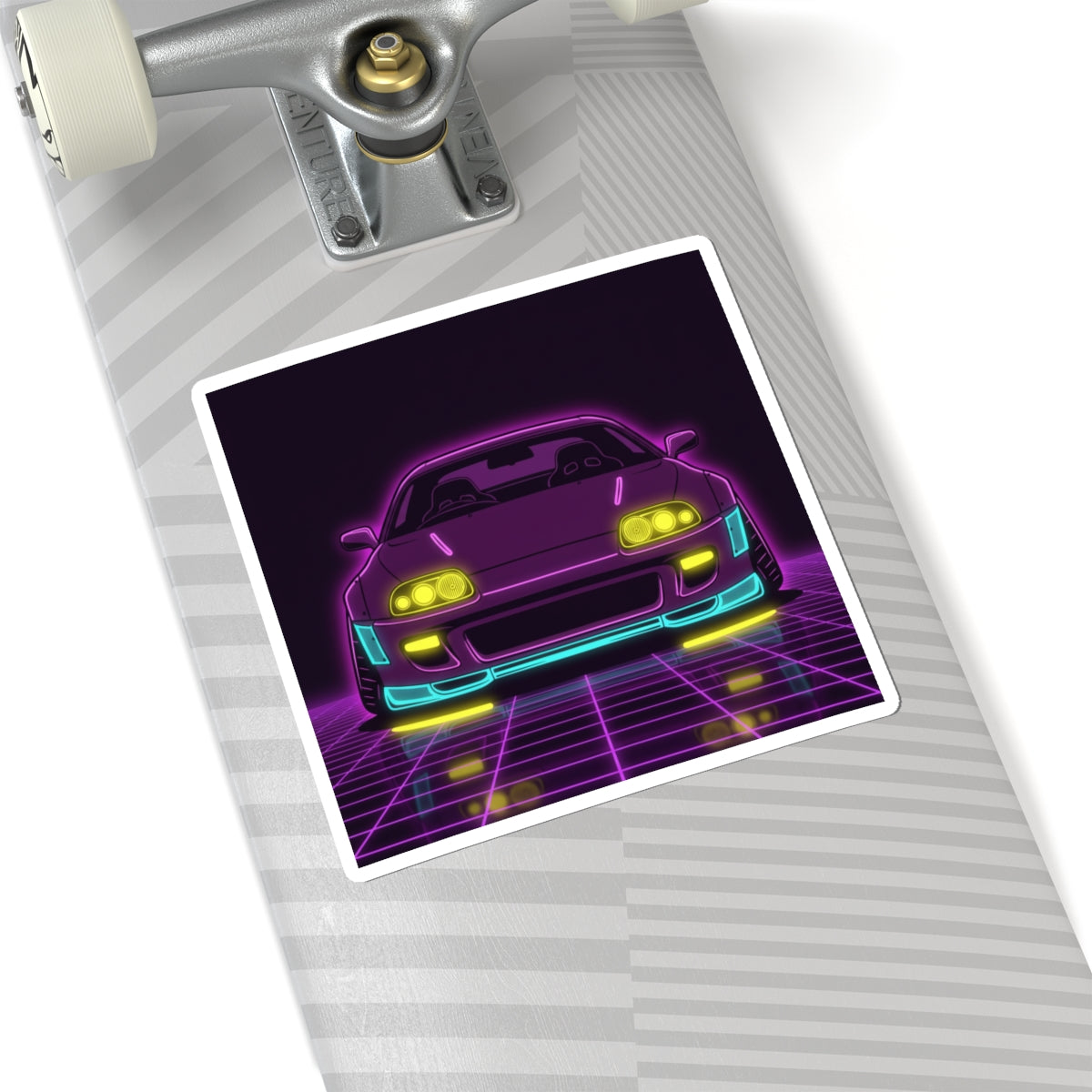 Toyota Supra MK4 Neon Synthwave Sticker