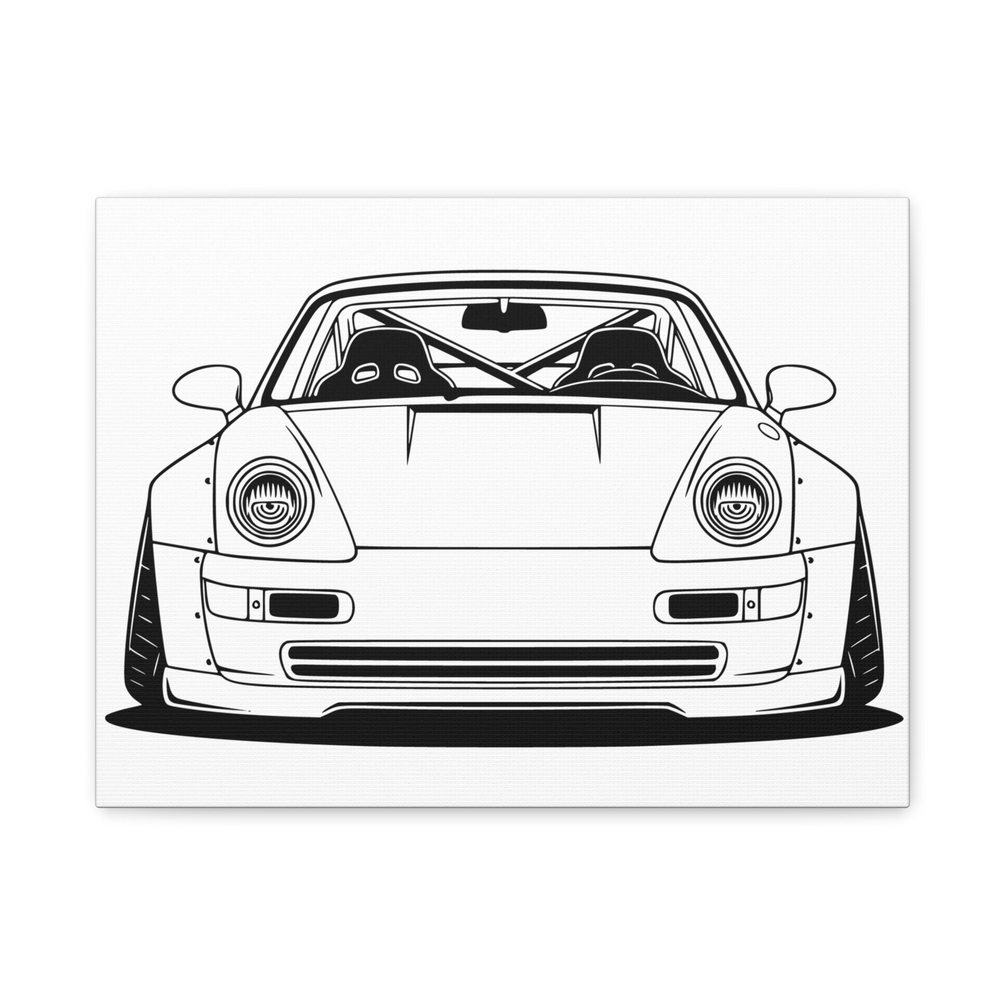 Porsche 964 Turbo Canvas Wall Art
