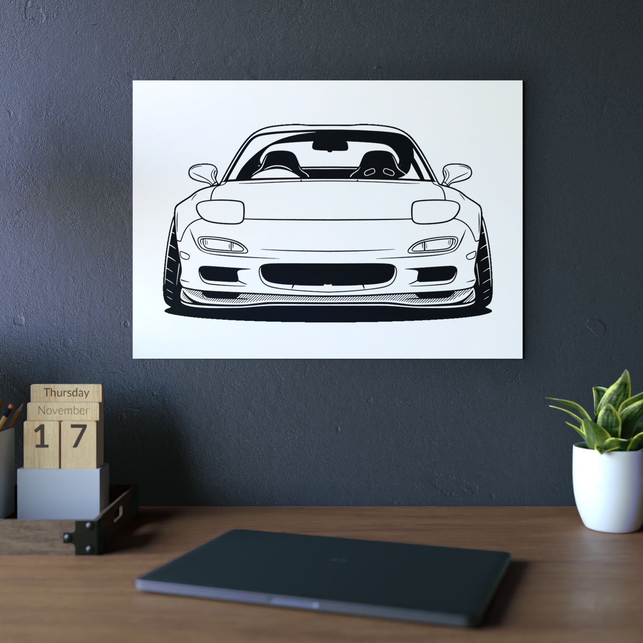 Mazda RX-7 FD Metal Wall Sign