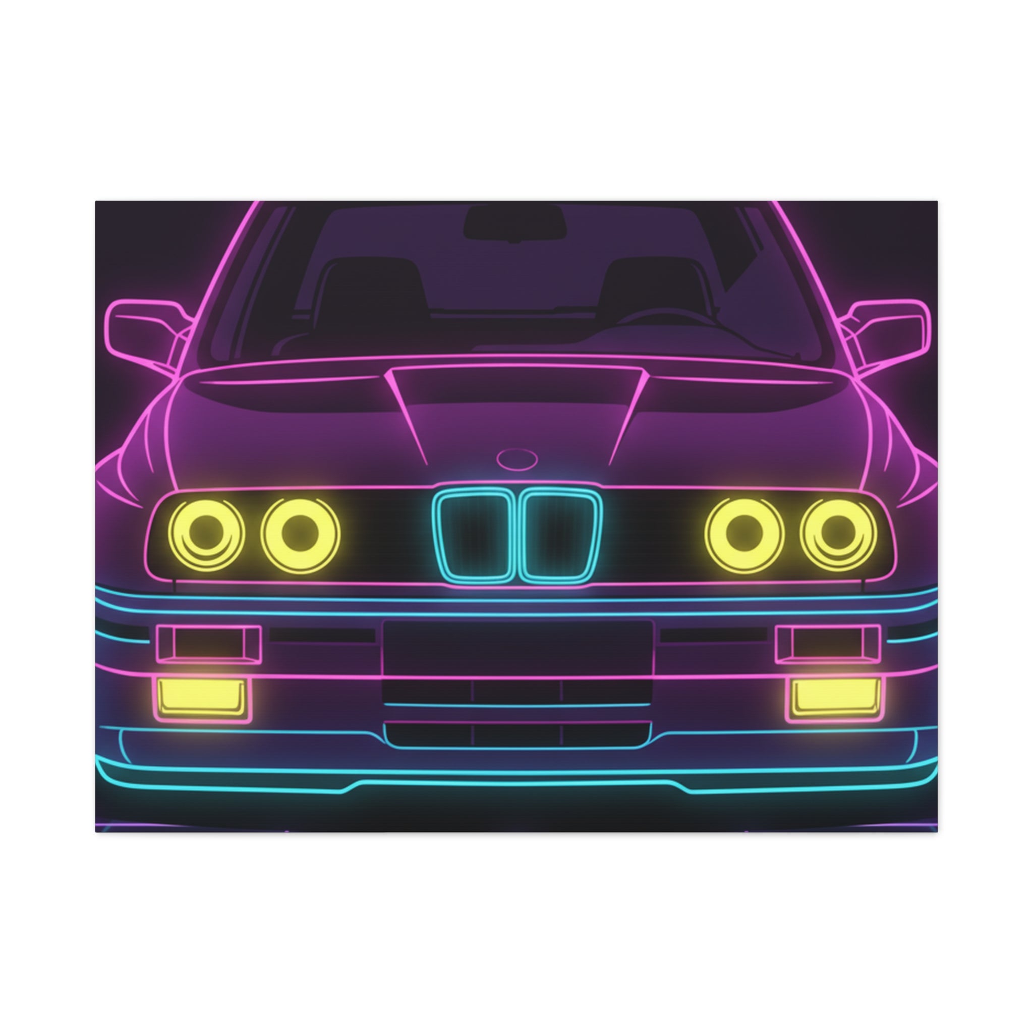 BMW E30 Canvas Wall Art