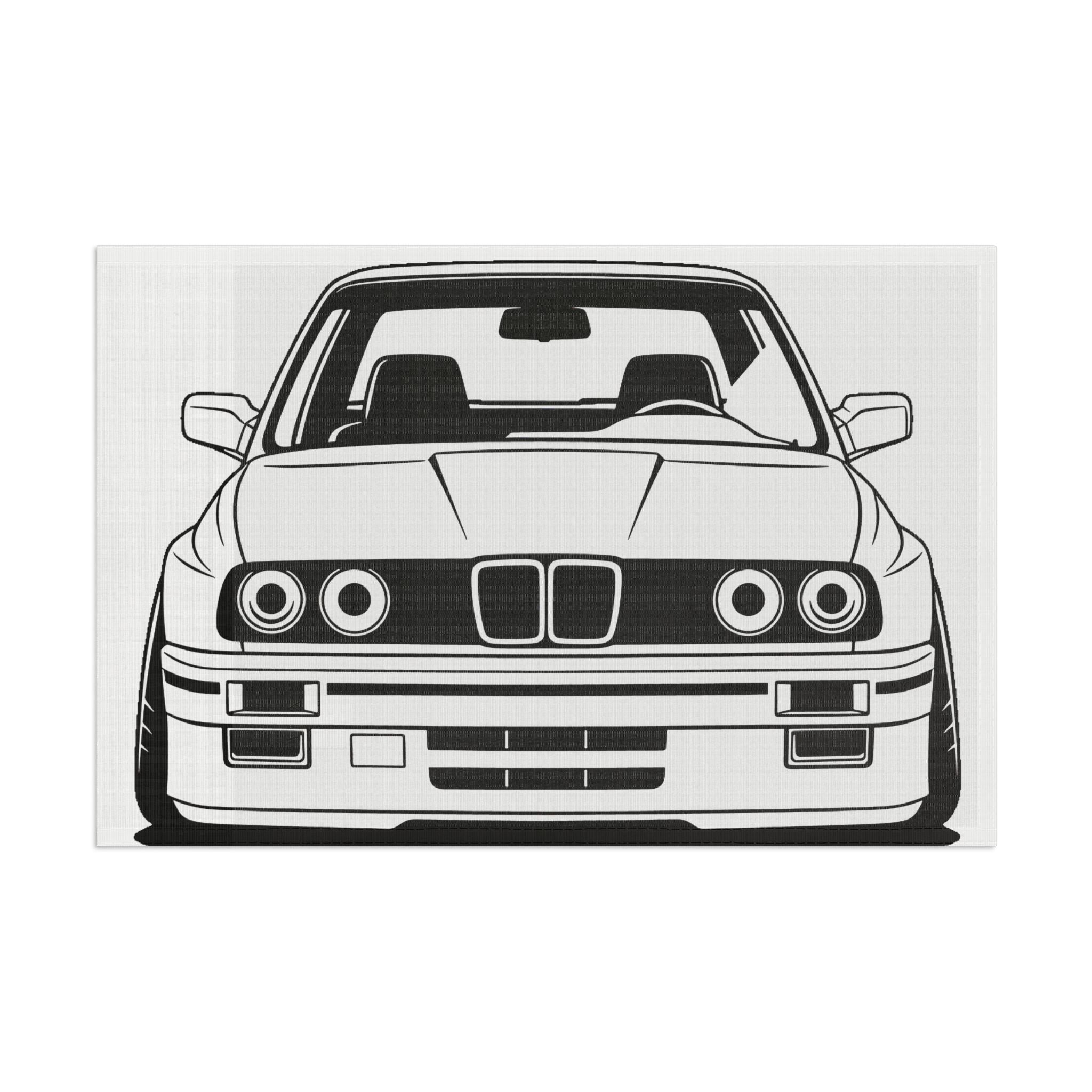 BMW E30 Garage Flag