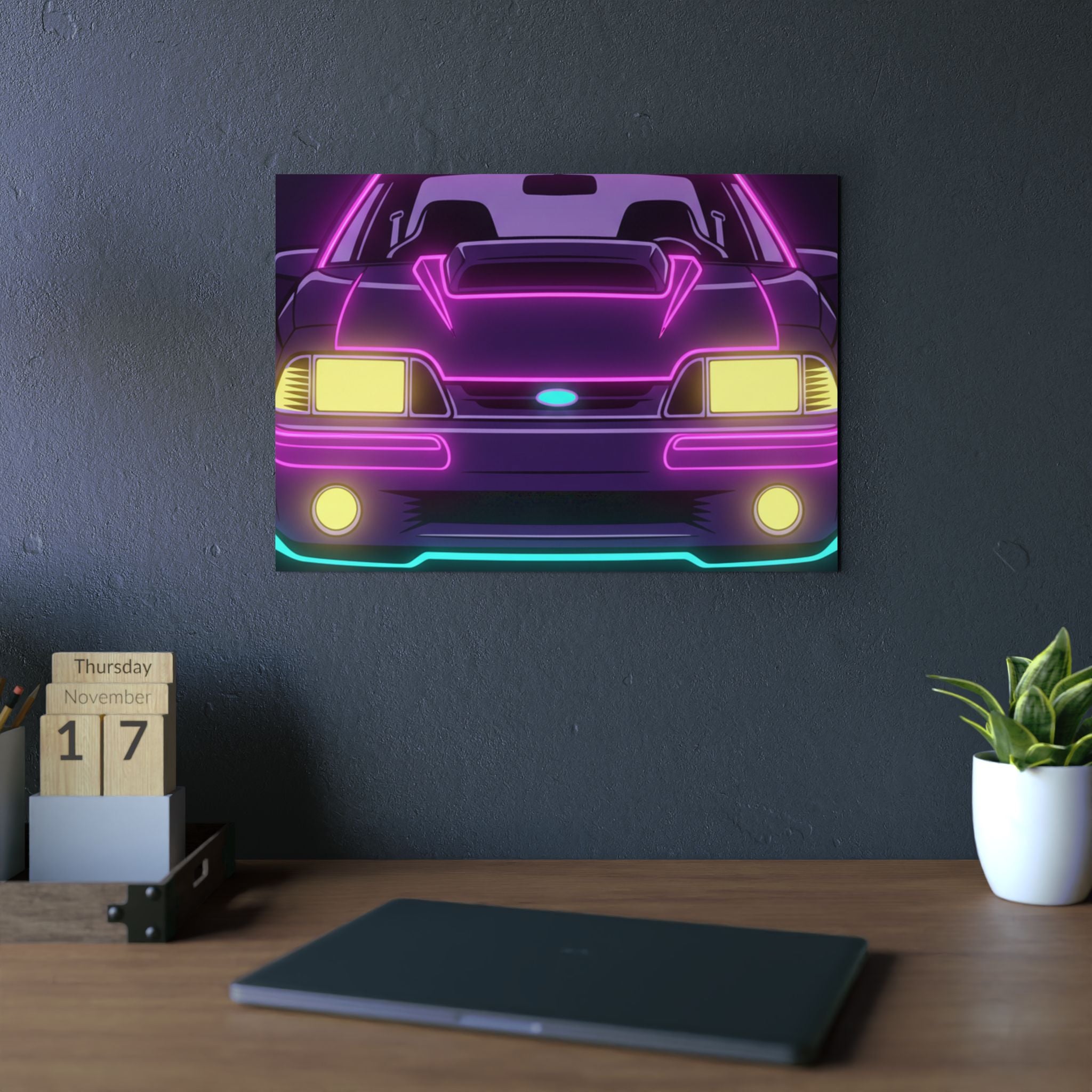 Ford Mustang Fox Body GT Metal Wall Sign