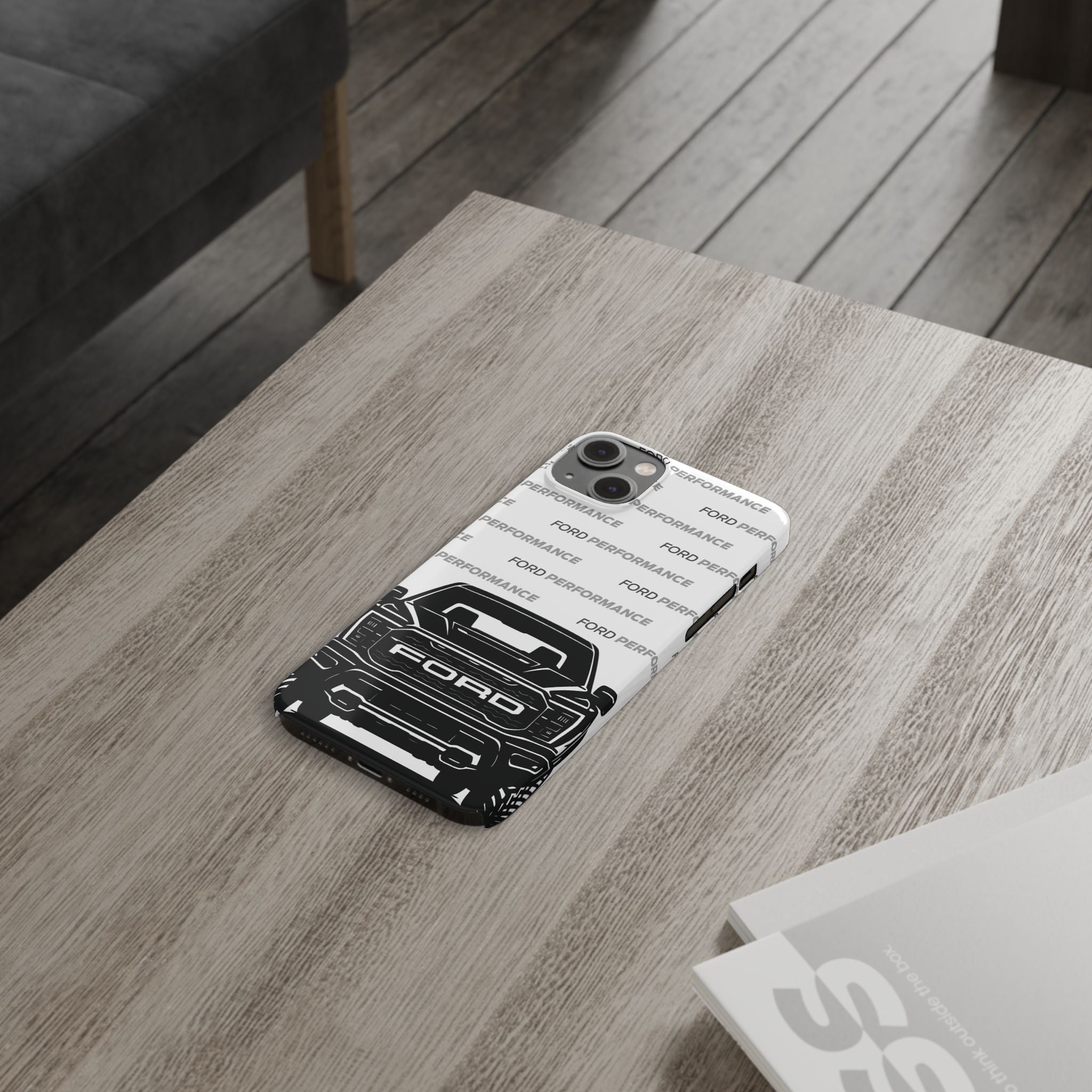 Ford Raptor (Gen 3) Slim Phone Case Greyscale