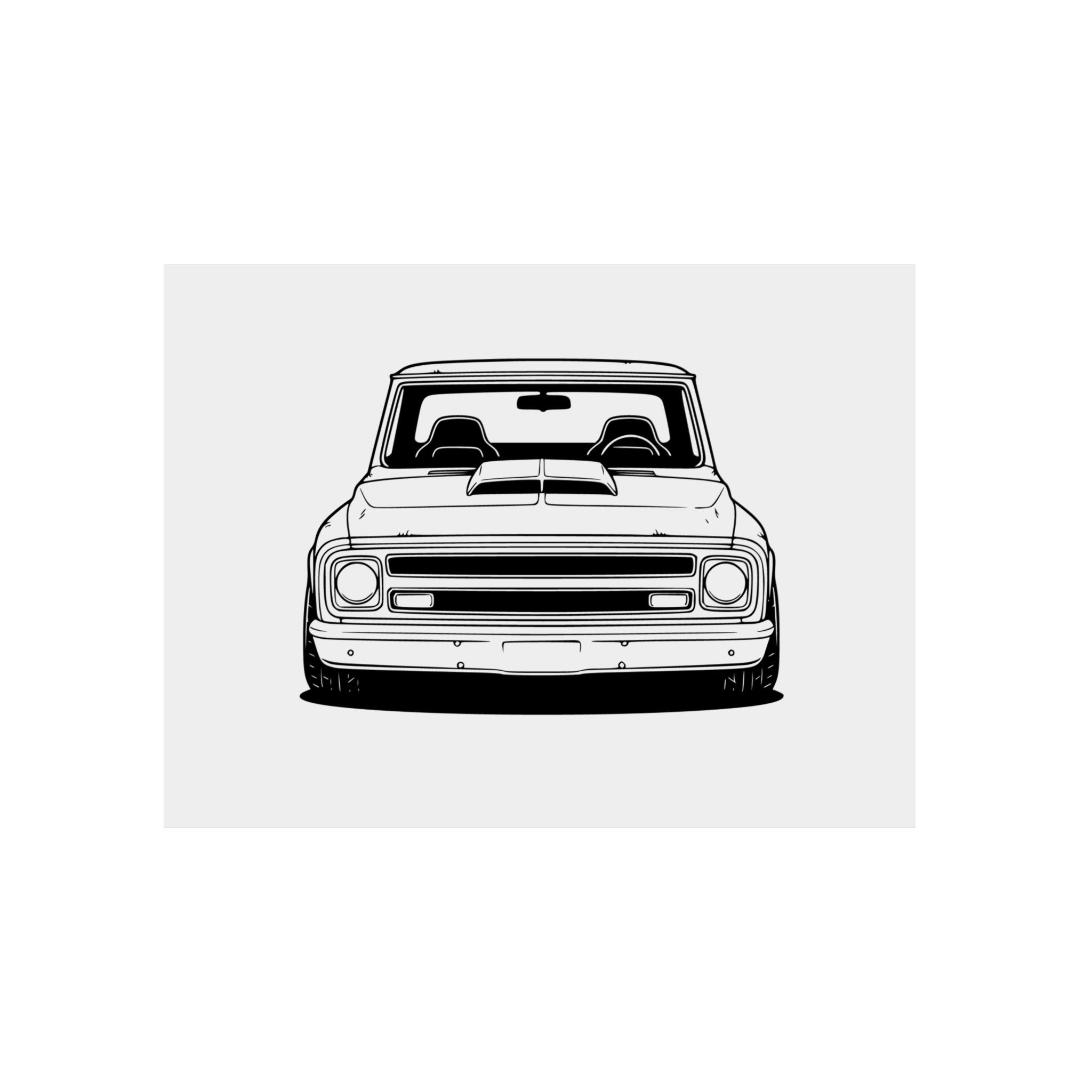 Chevy C10 Pickup (1967-72) Metal Wall Sign