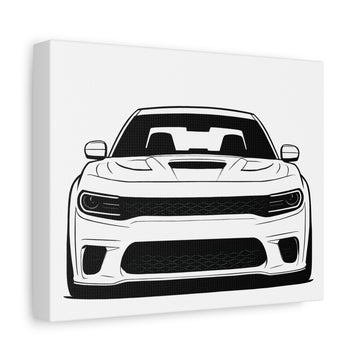 Dodge Charger SRT Hellcat Canvas Wall Art