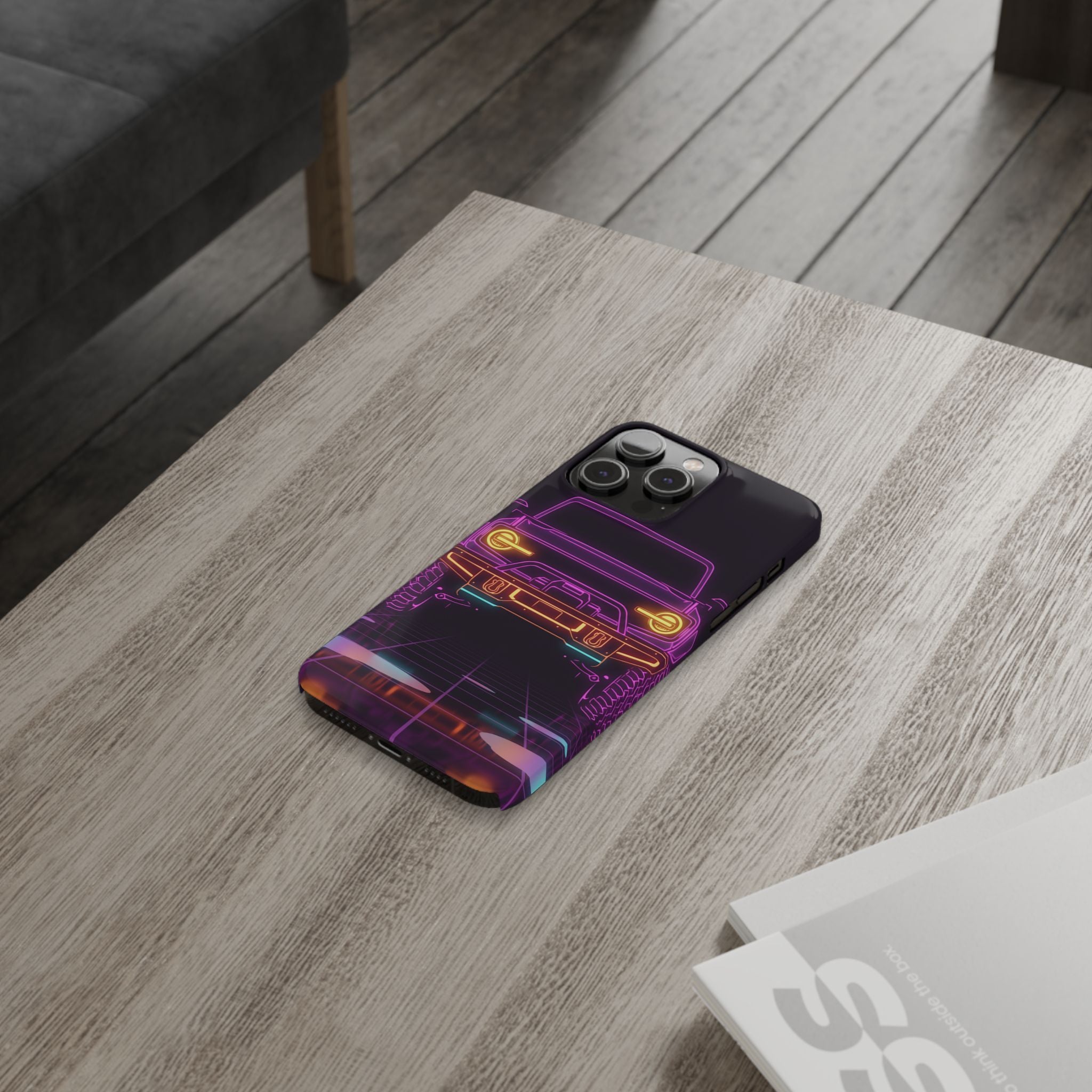Ford Bronco (2021+) Neon Synthwave Phone Case