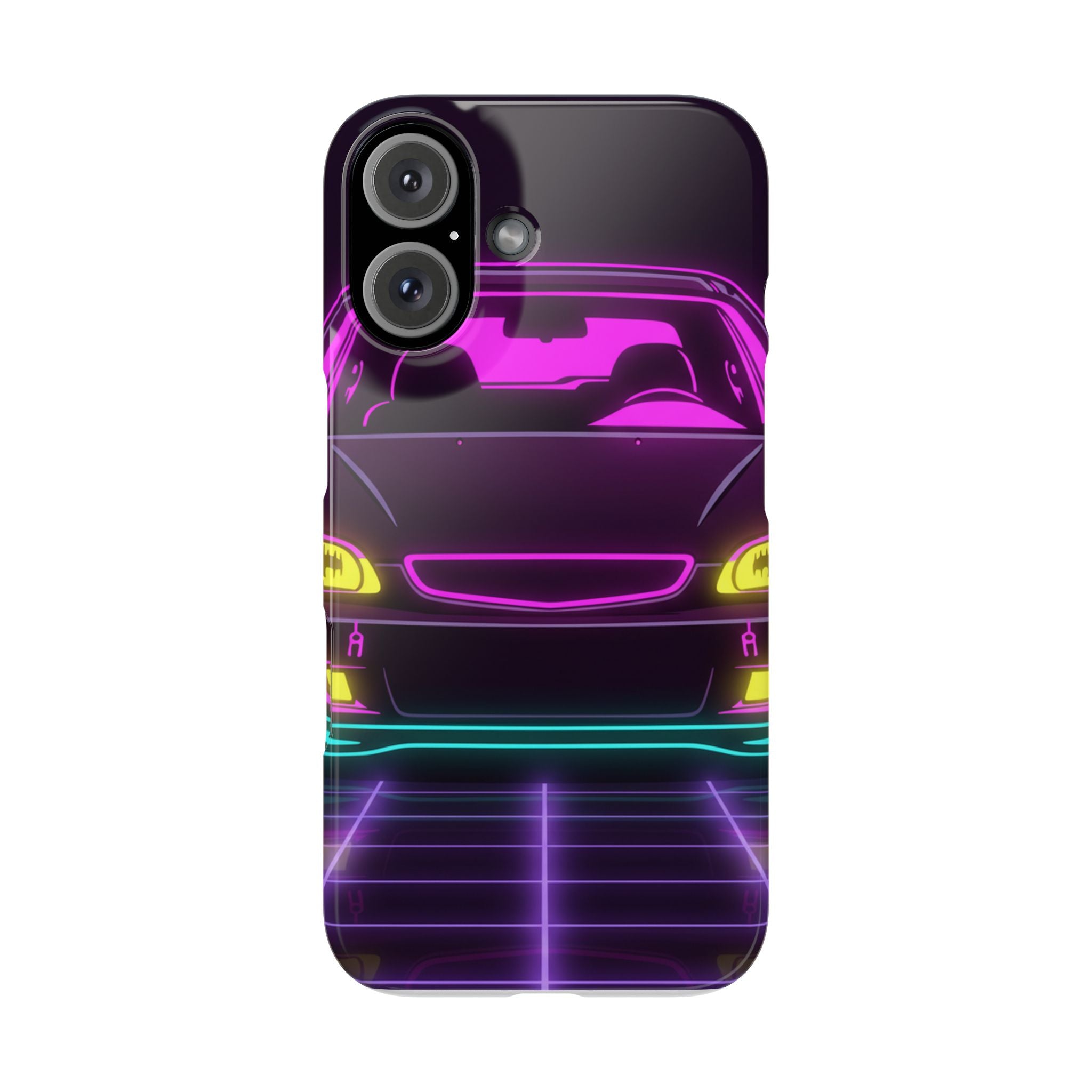 Honda Civic EK Hatch Neon Synthwave Phone Case