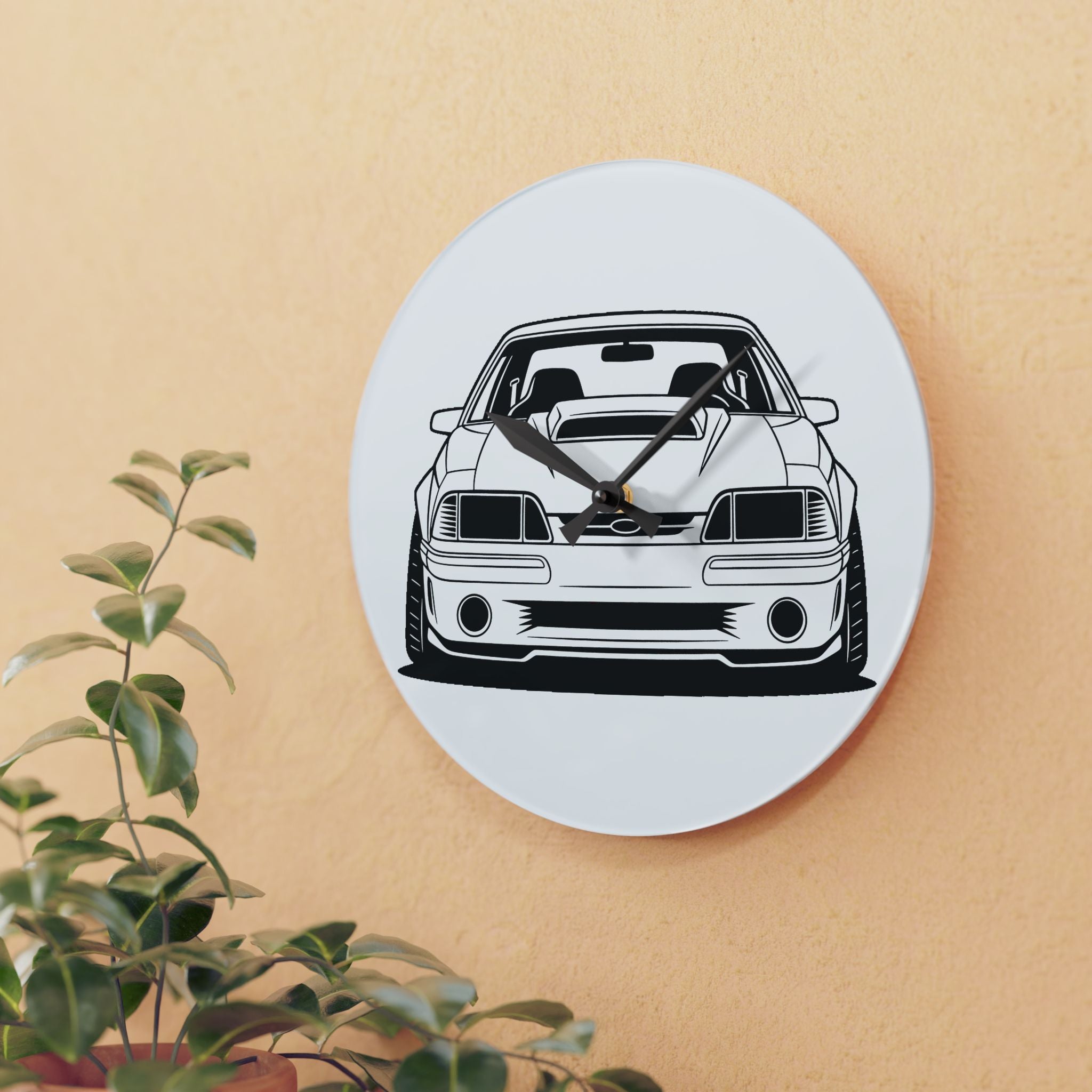 Ford Mustang Fox Body GT Wall Clock