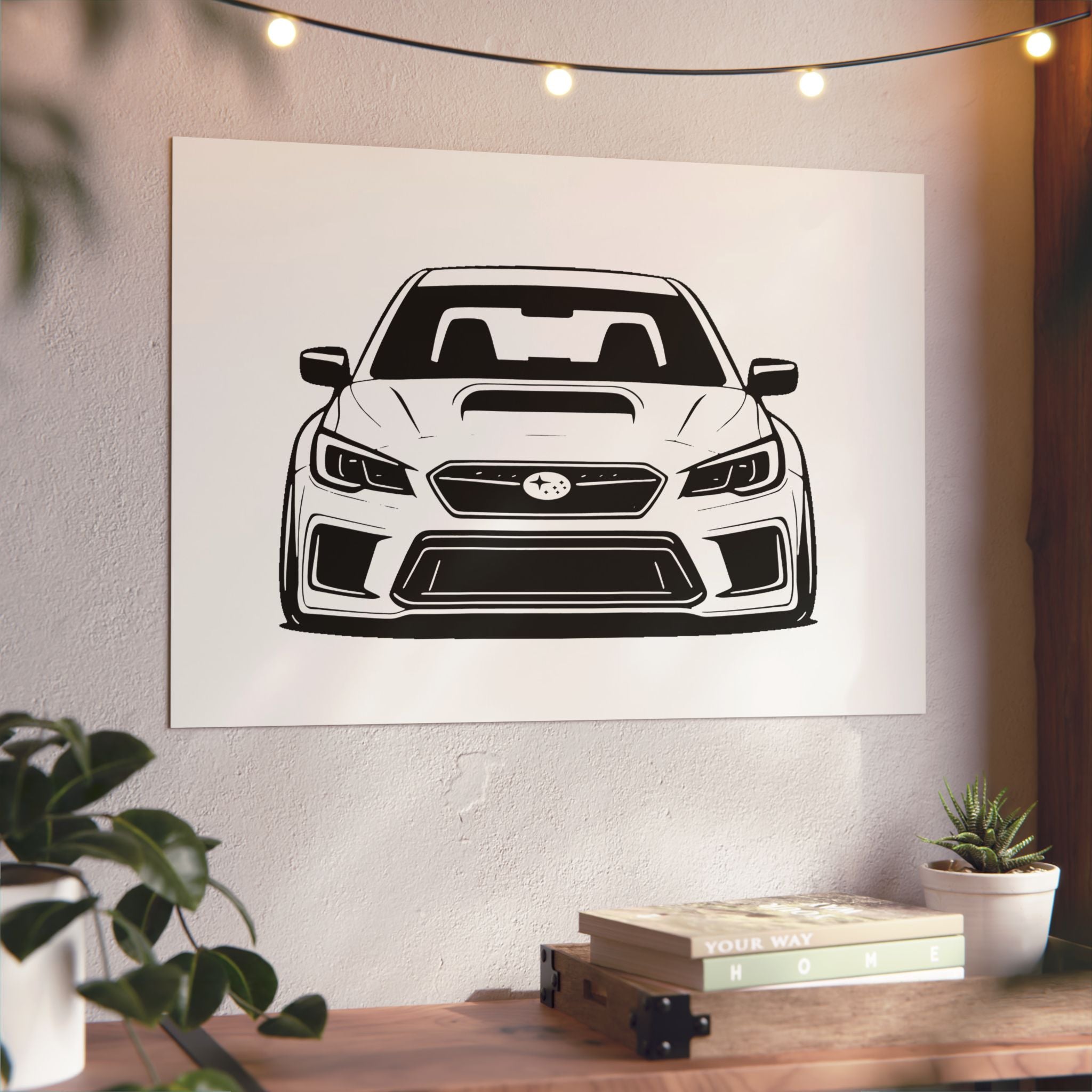 Subaru WRX STI Metal Wall Sign