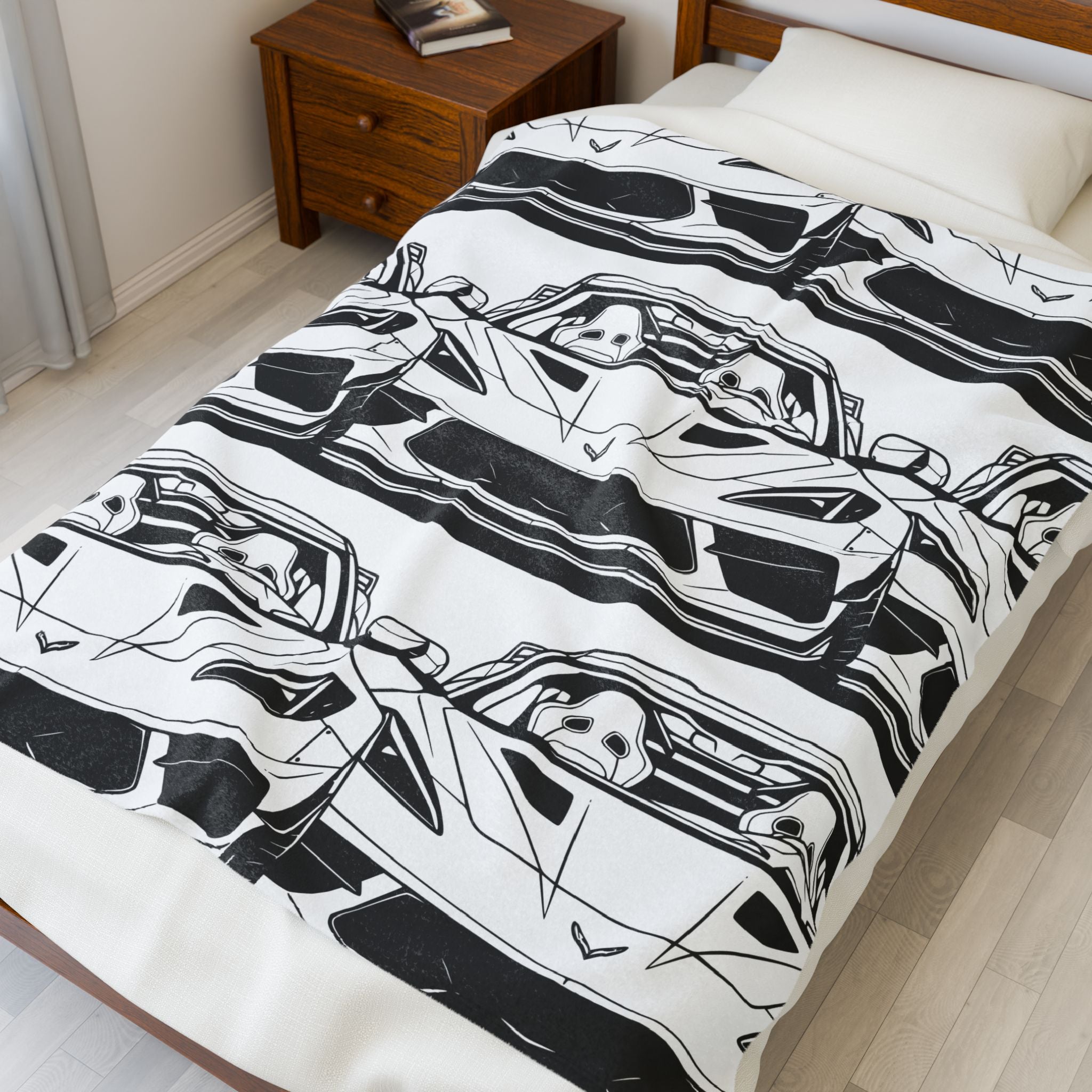 Corvette C8 (2020+) Velveteen Plush Blanket