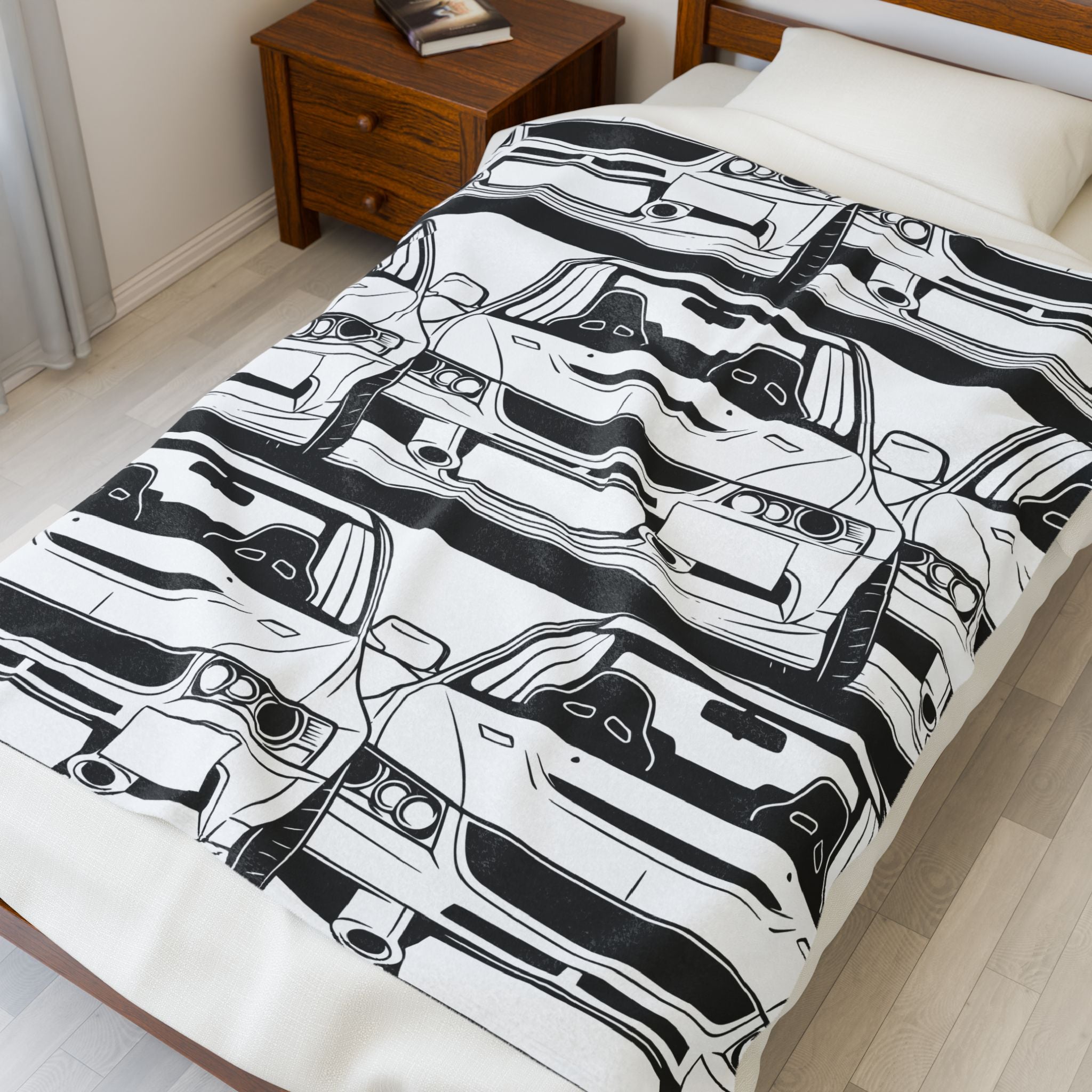 Mitsubishi Evo IX (2005-07) Velveteen Plush Blanket