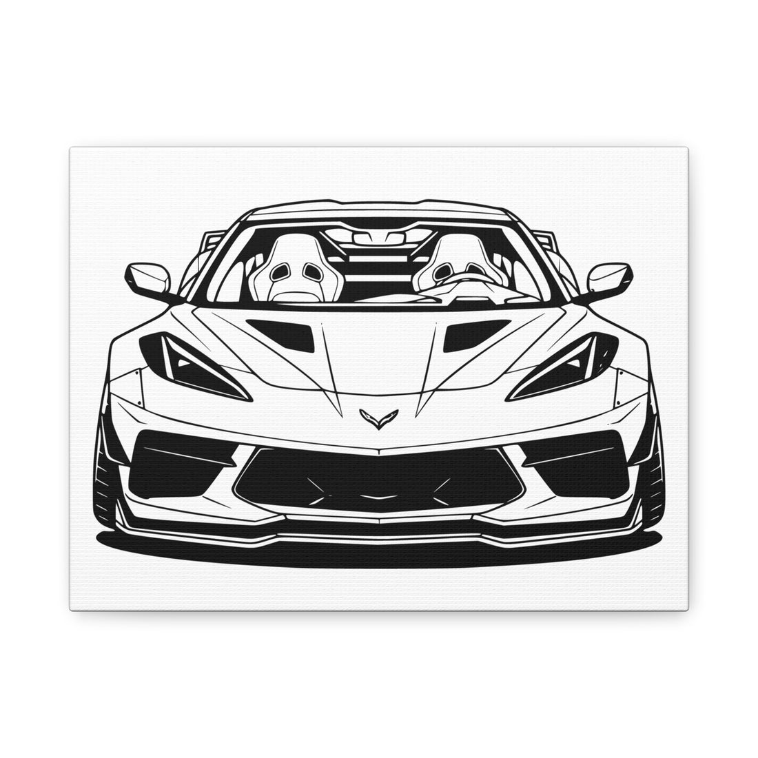 Corvette C8 (2020+) Canvas Wall Art