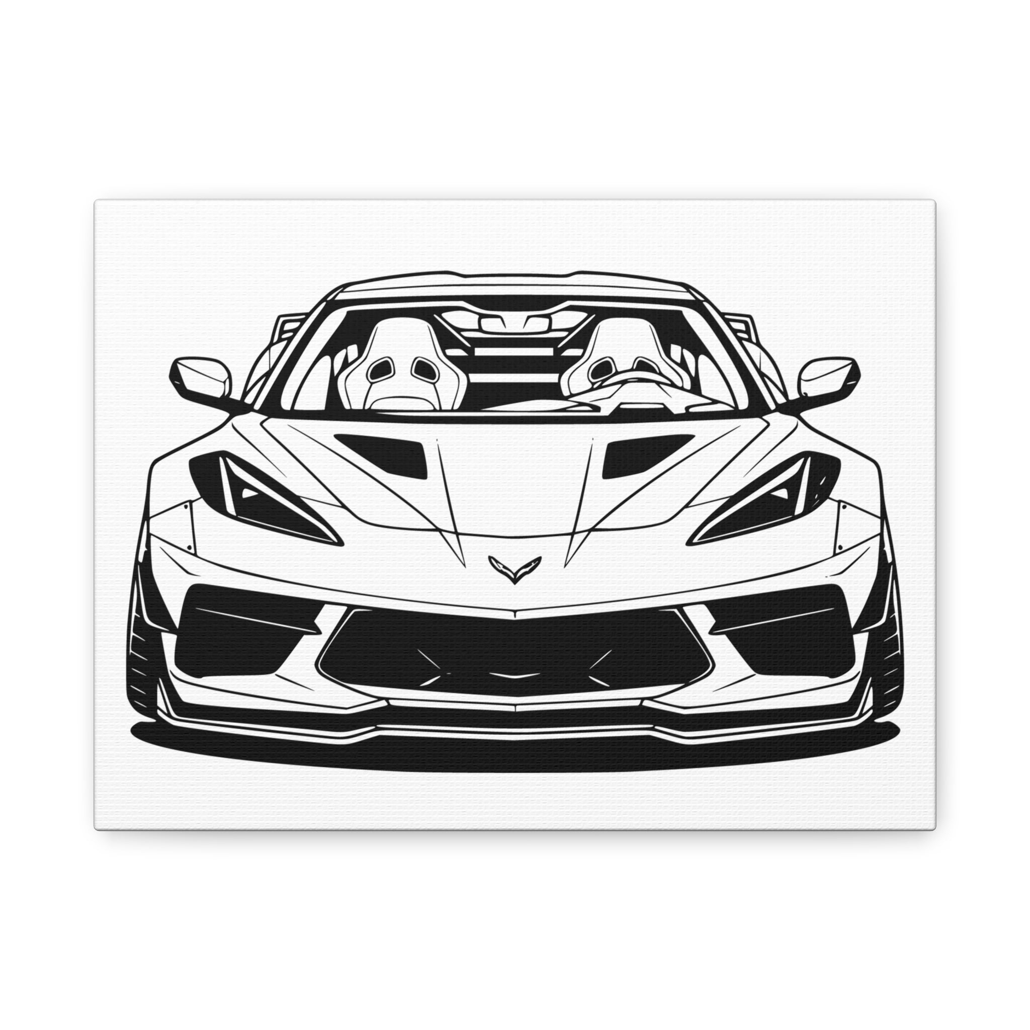 Corvette C8 (2020+) Canvas Wall Art