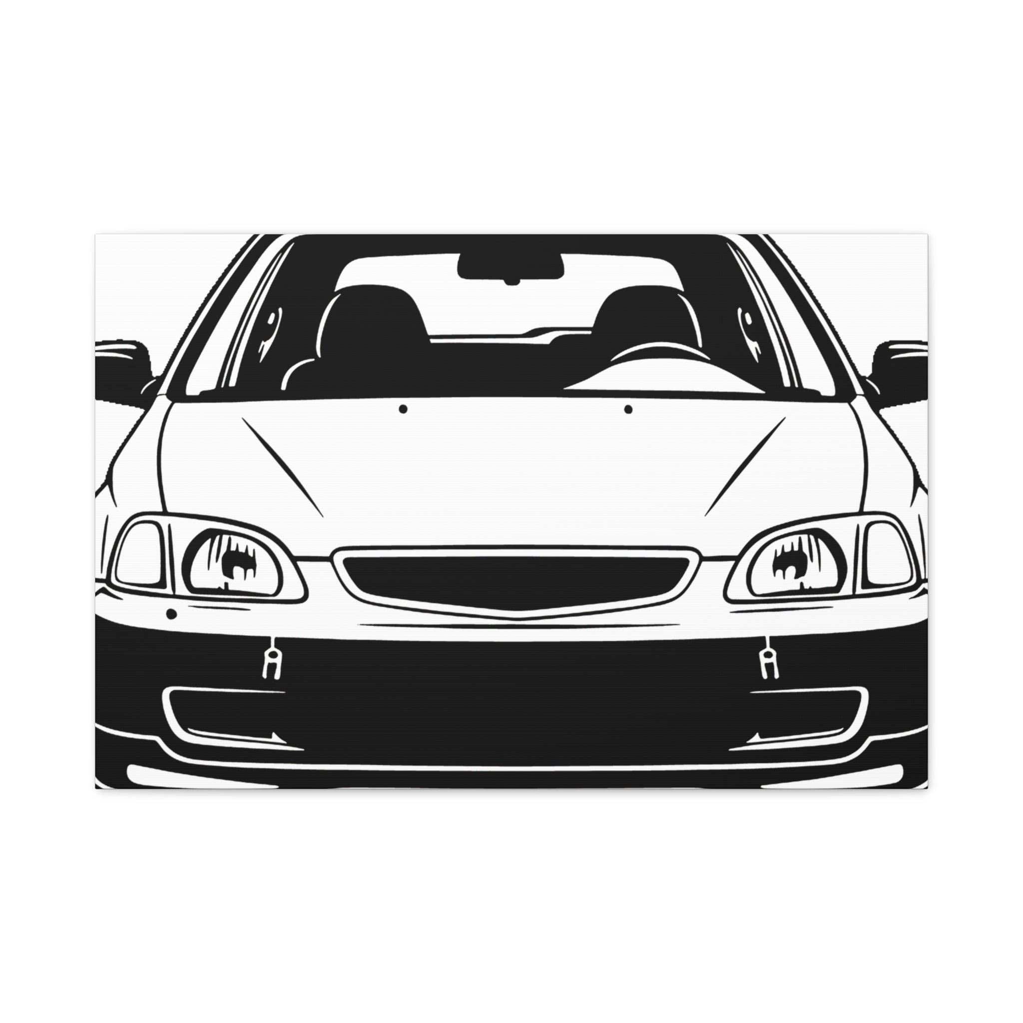 Honda Civic EK Hatch Canvas Wall Art