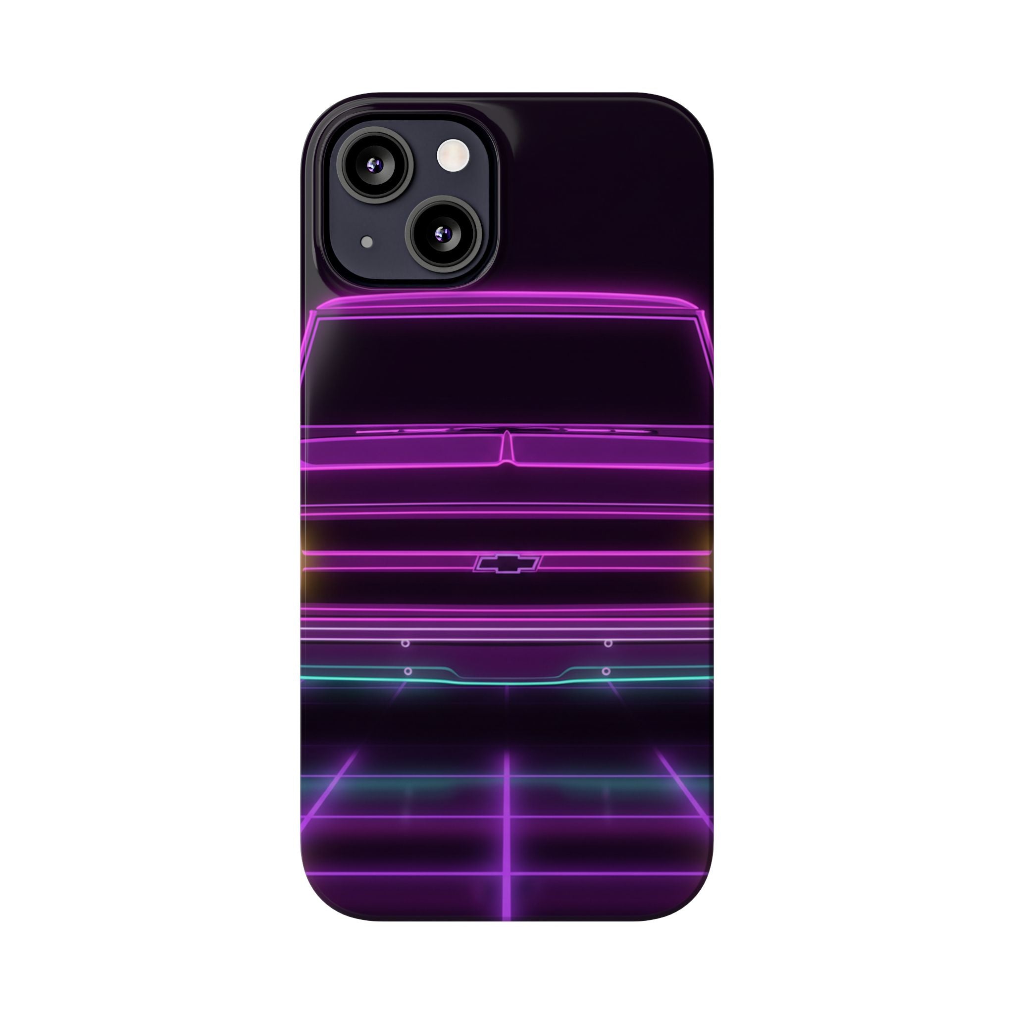 Chevy C10 Pickup (1967-72) Pro-Touring Neon Synthwave Phone Case
