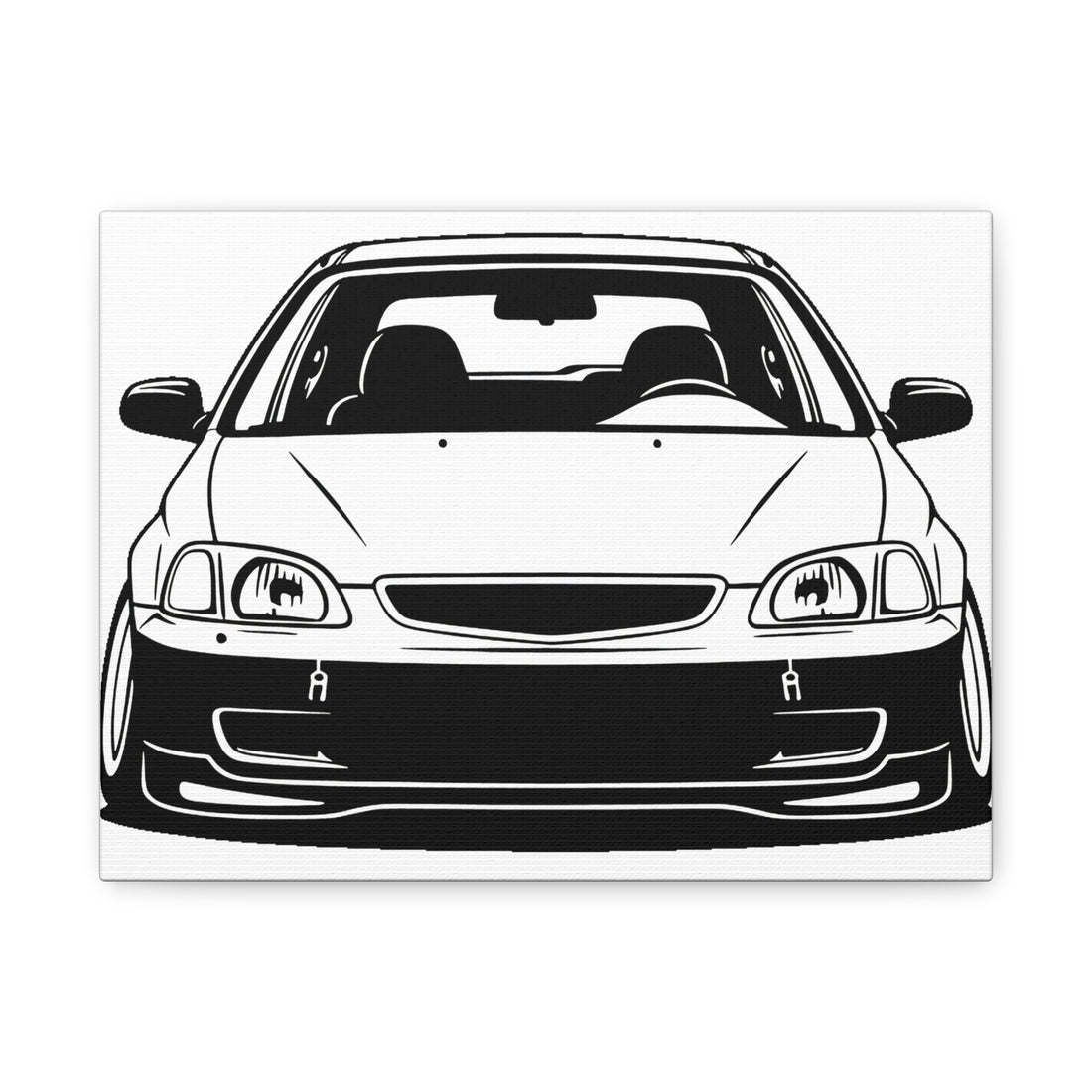 Honda Civic EK Hatch Canvas Wall Art