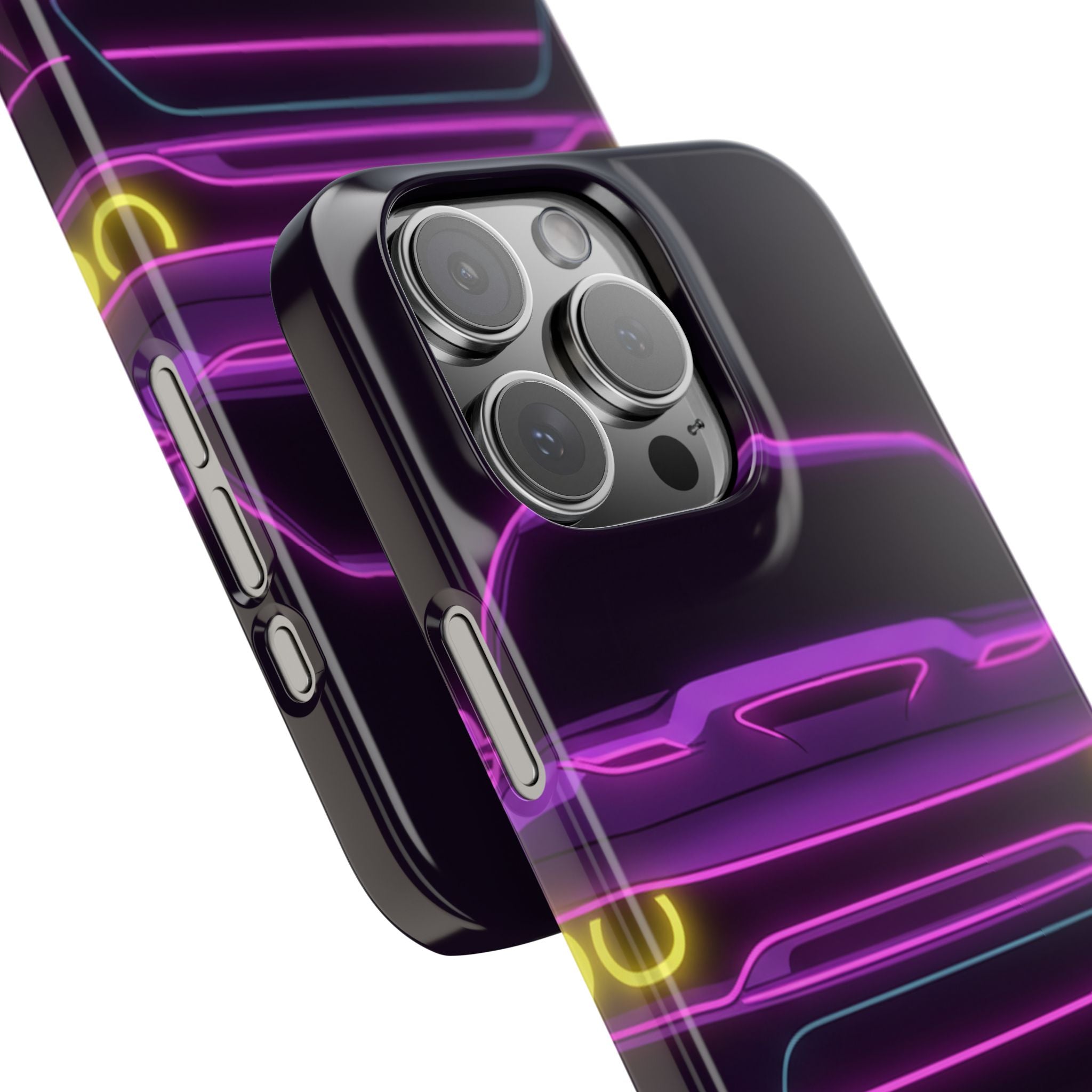 Dodge Challenger SRT Hellcat Neon Synthwave Phone Case