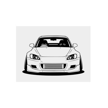 Honda S2000 (1999-09) Metal Wall Sign