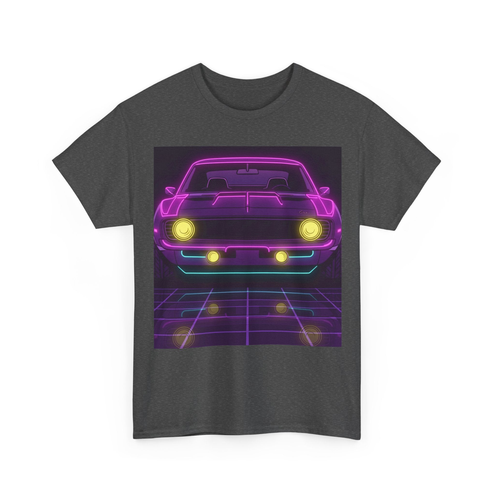 1969 Chevrolet Camaro SS Neon Synthwave Unisex Tee