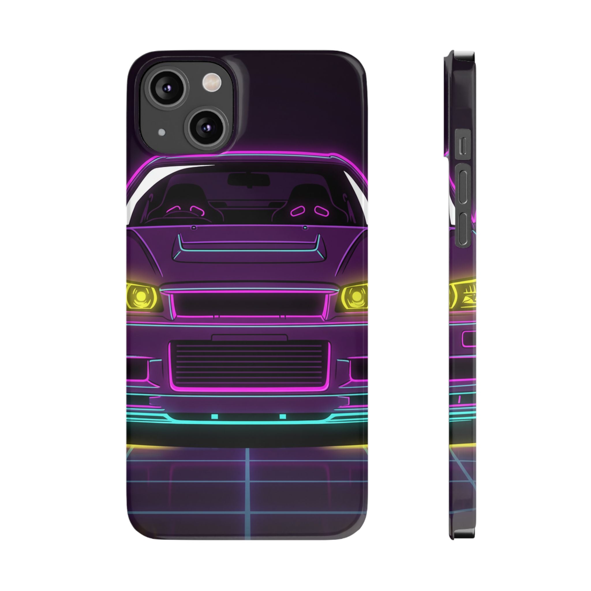Nissan GT-R Neon Synthwave Phone Case
