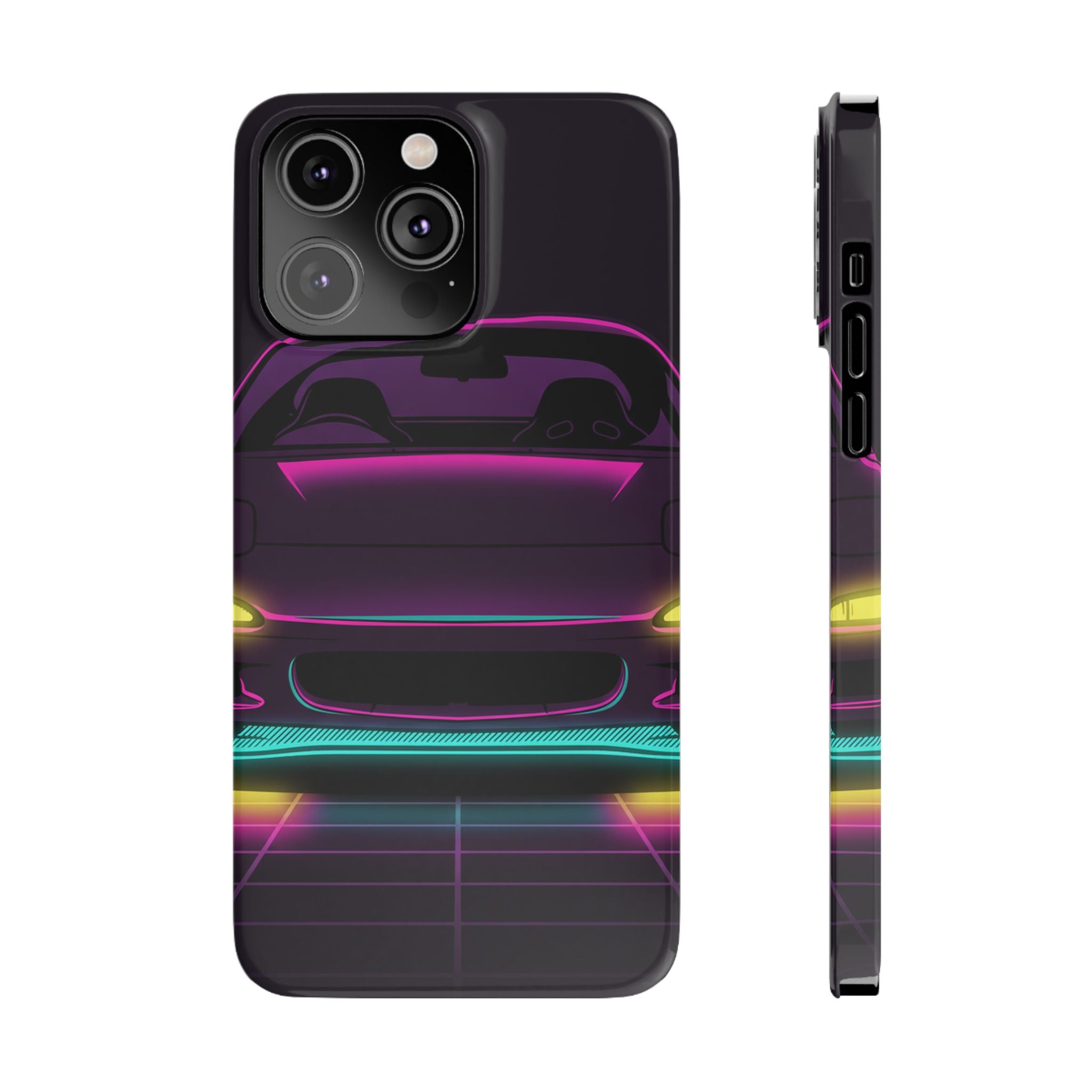 Mazda RX-7 FD Neon Synthwave Phone Case